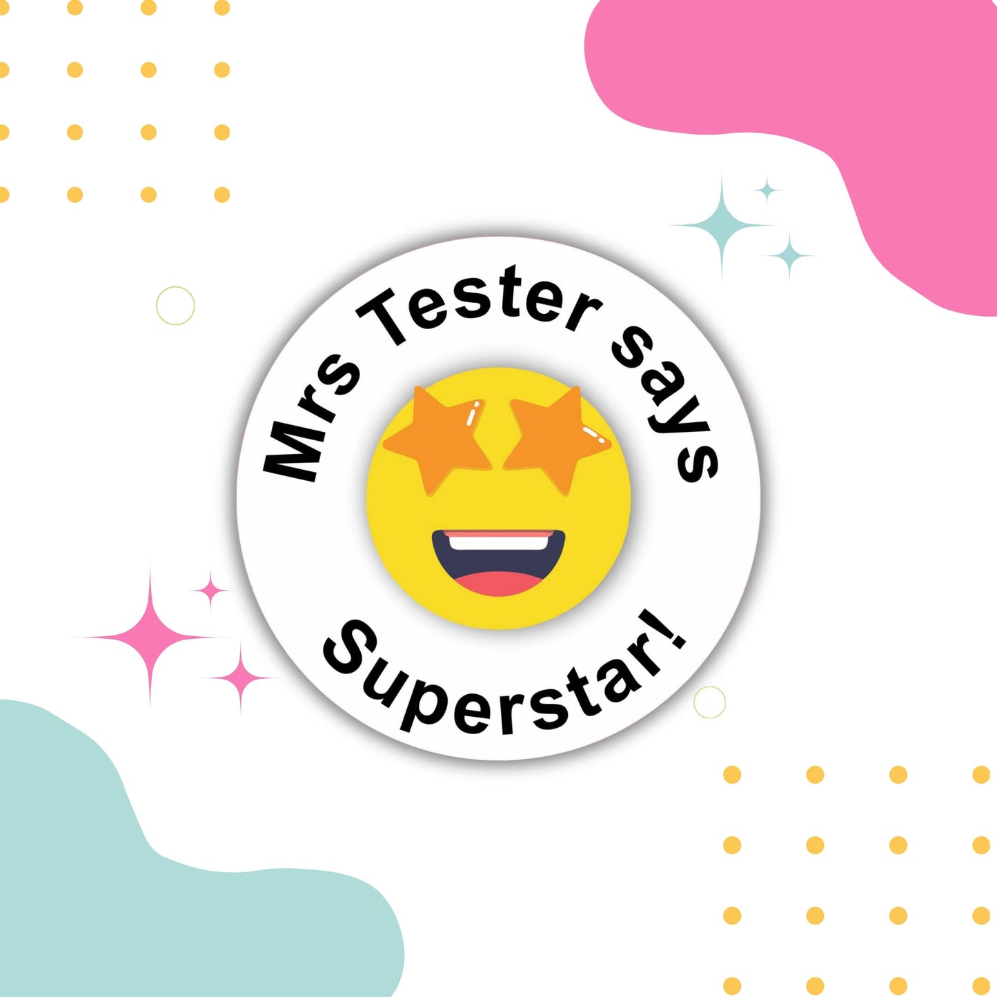 Emoji Teacher Merit Stickers