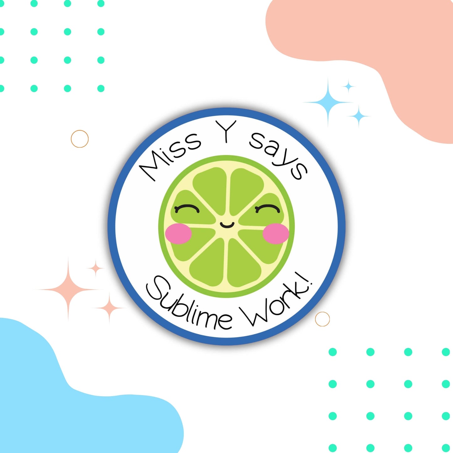 Food Pun Teacher Merit Stickers