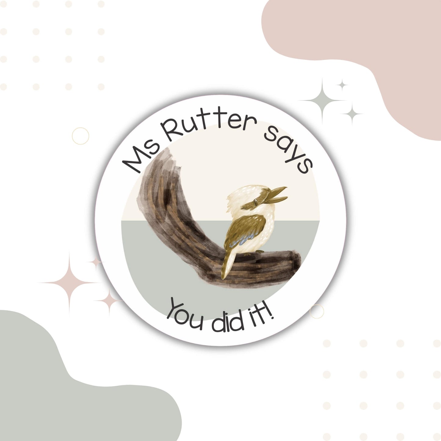 Australian Animals Teacher Merit Stickers