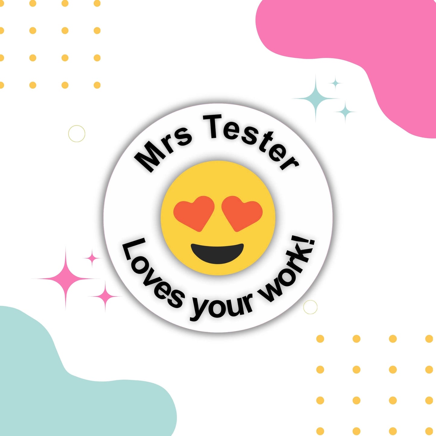 Emoji Teacher Merit Stickers