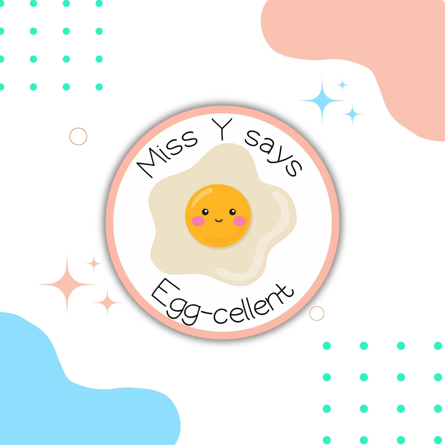 Food Pun Teacher Merit Stickers