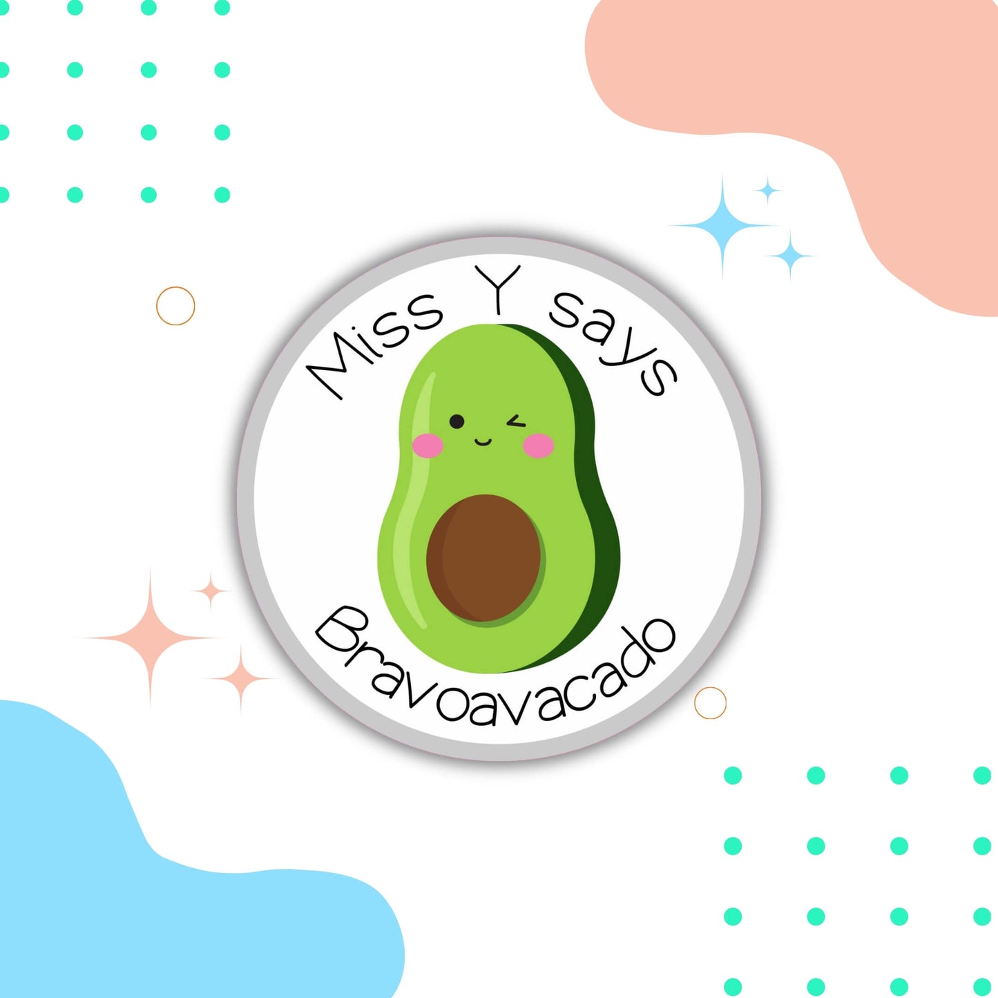 Food Pun Teacher Merit Stickers
