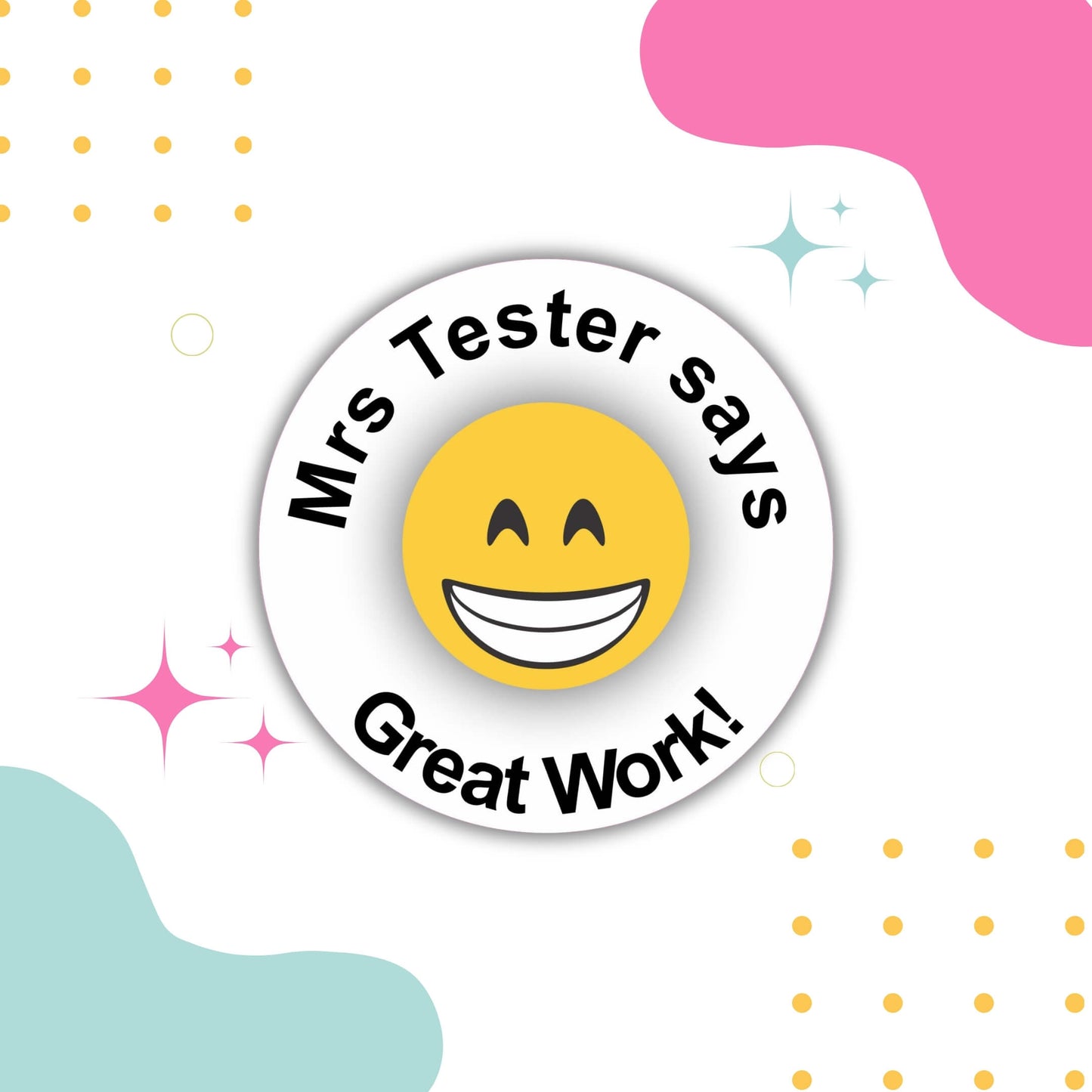 Emoji Teacher Merit Stickers