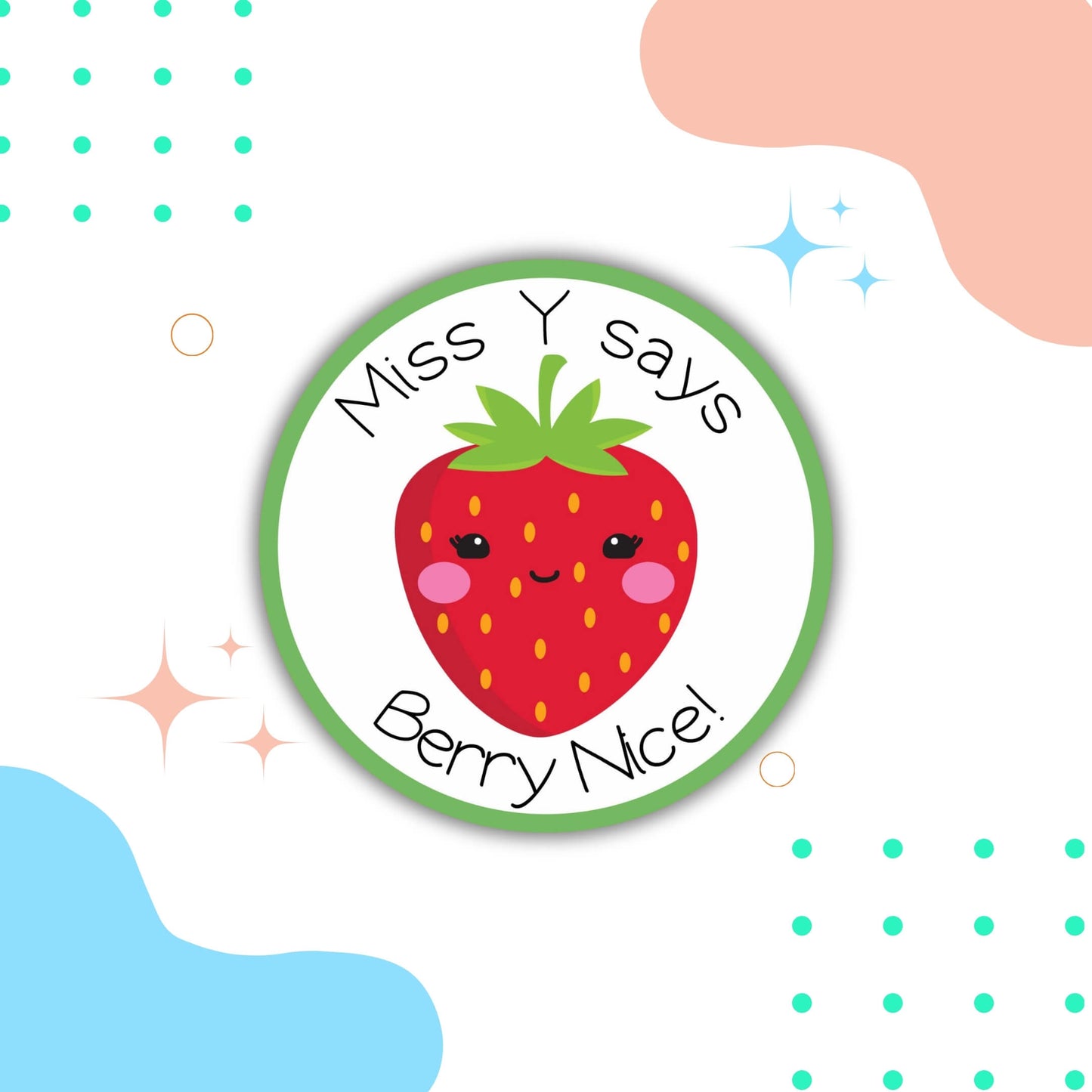 Food Pun Teacher Merit Stickers