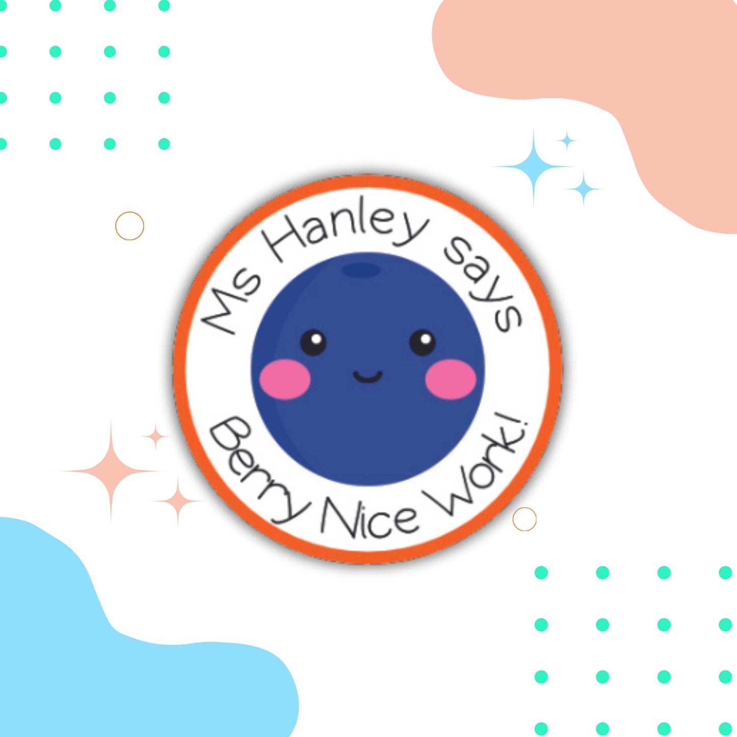Food Pun Teacher Merit Stickers