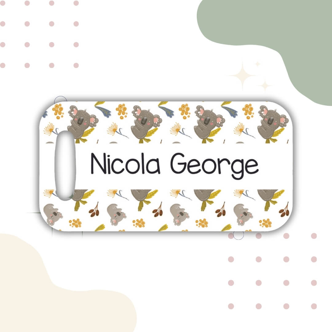 Australian Abstract Bag Tag