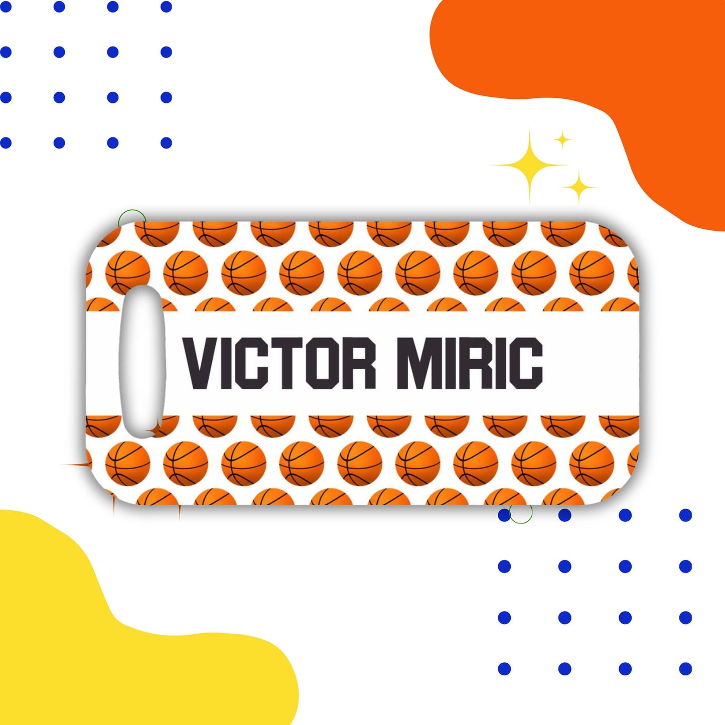 Basketball Bag Tag