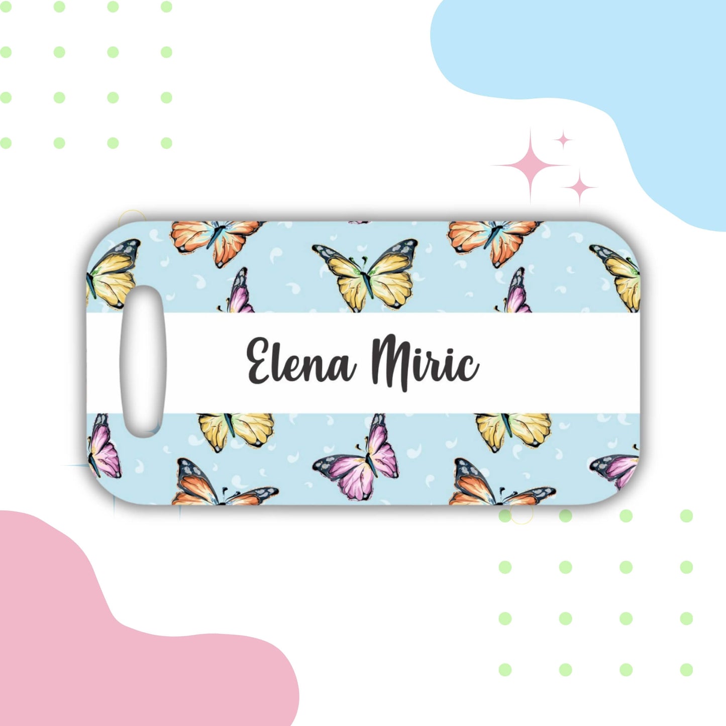 Butterflies Bag Tag