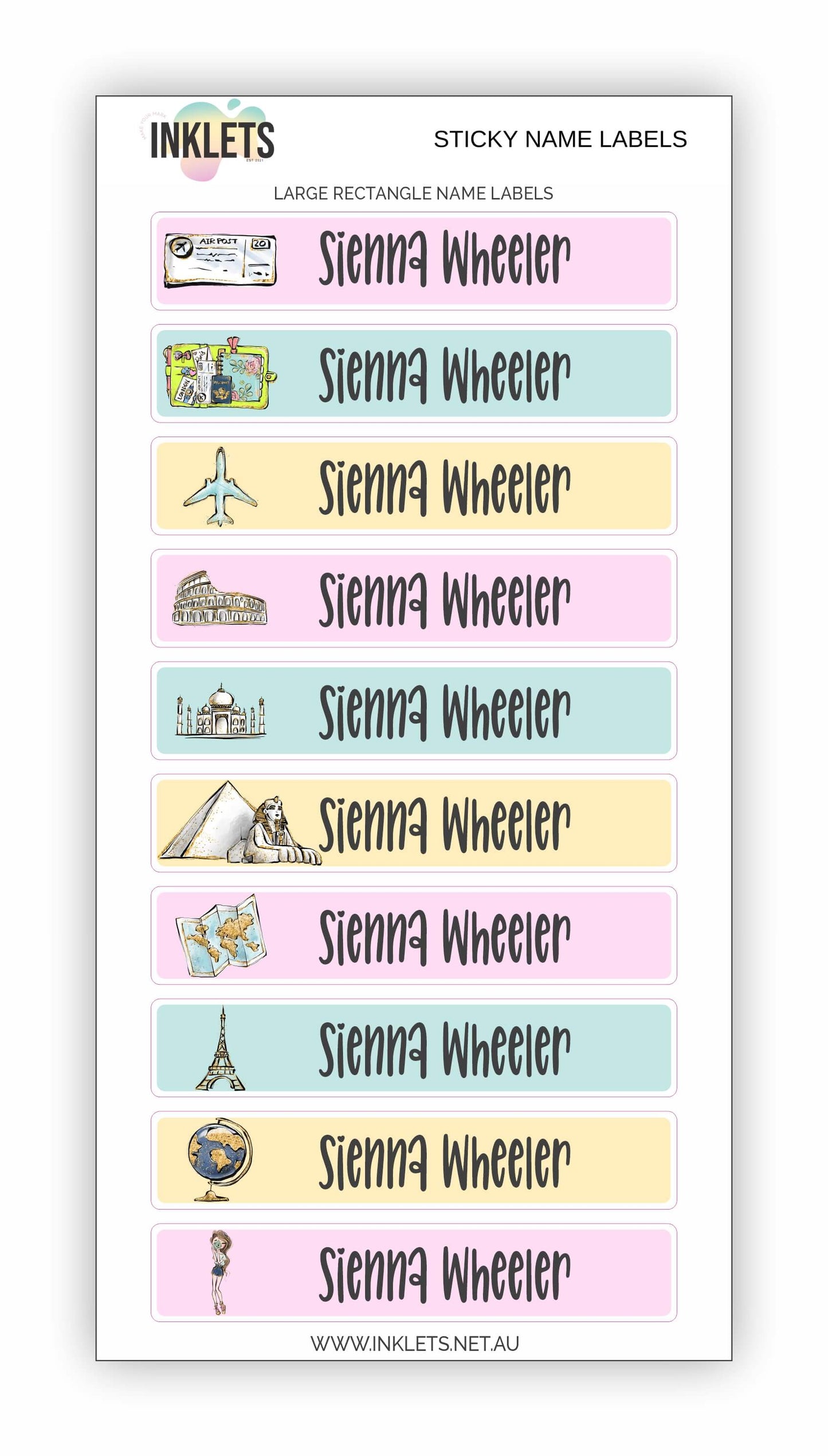 Wanderlust Name Label Bundle