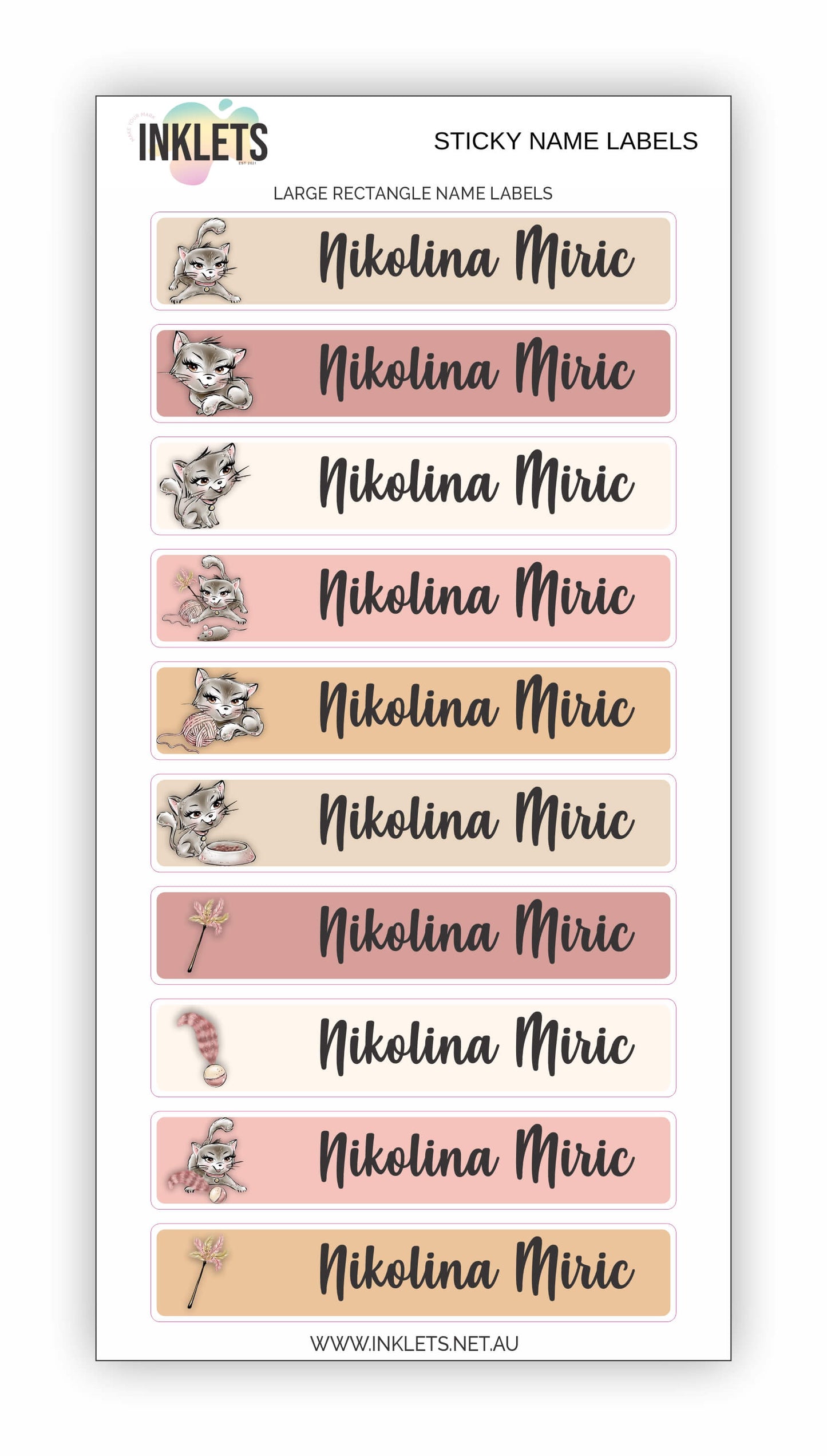 Cats Name Label Bundle