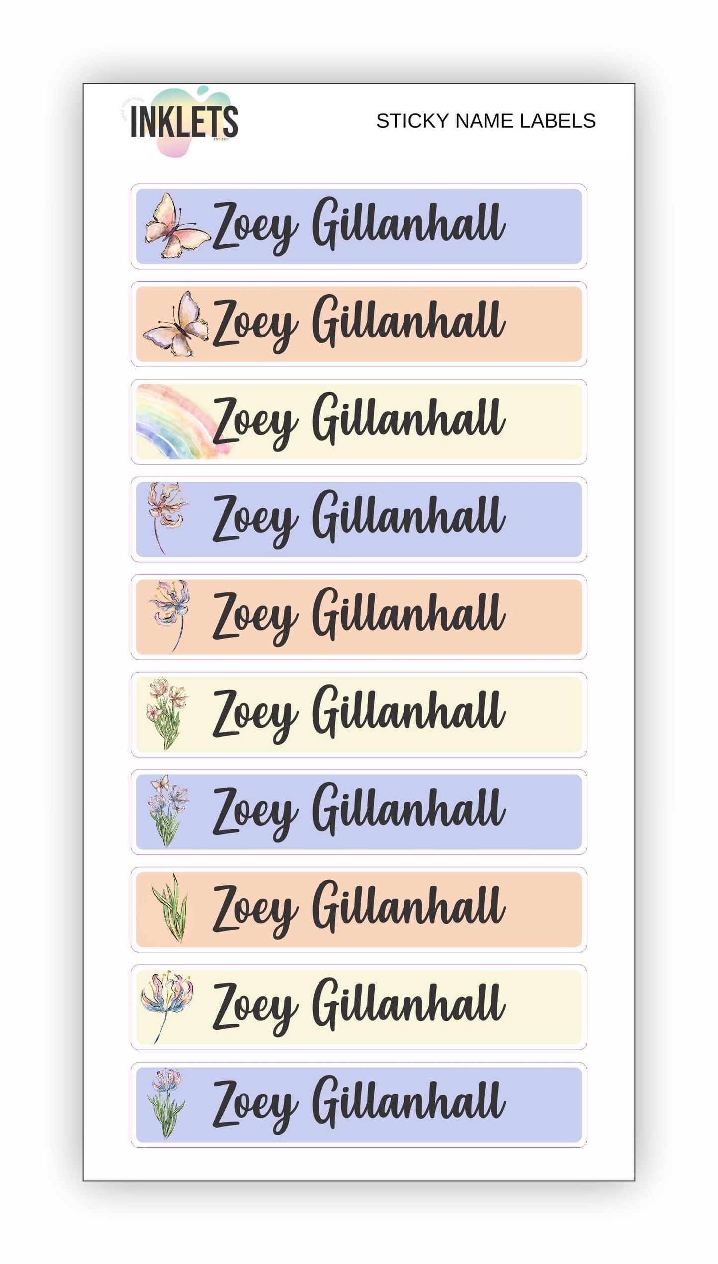 Spring Name Label Bundle