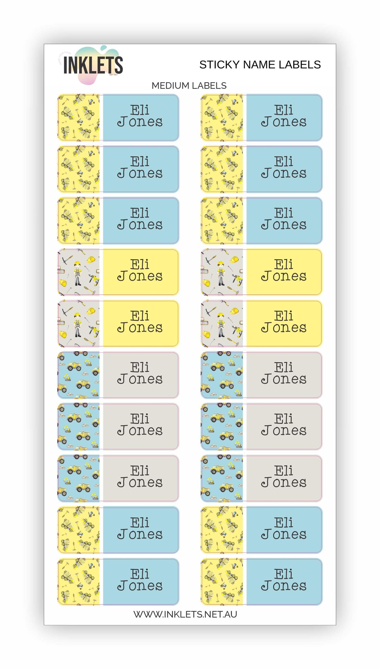 Construction Name Label Bundle