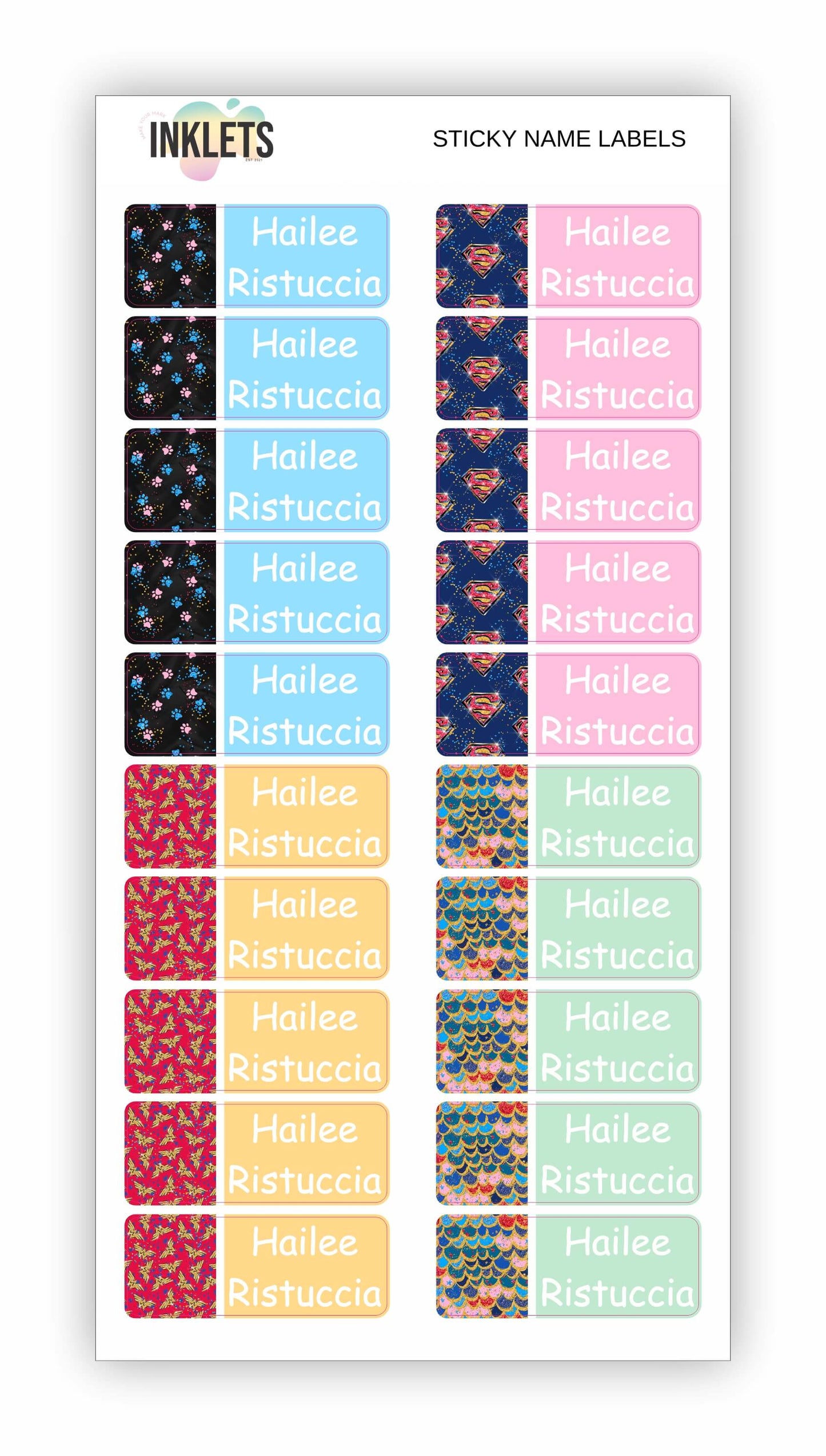 Supergirlz Name Label Bundle