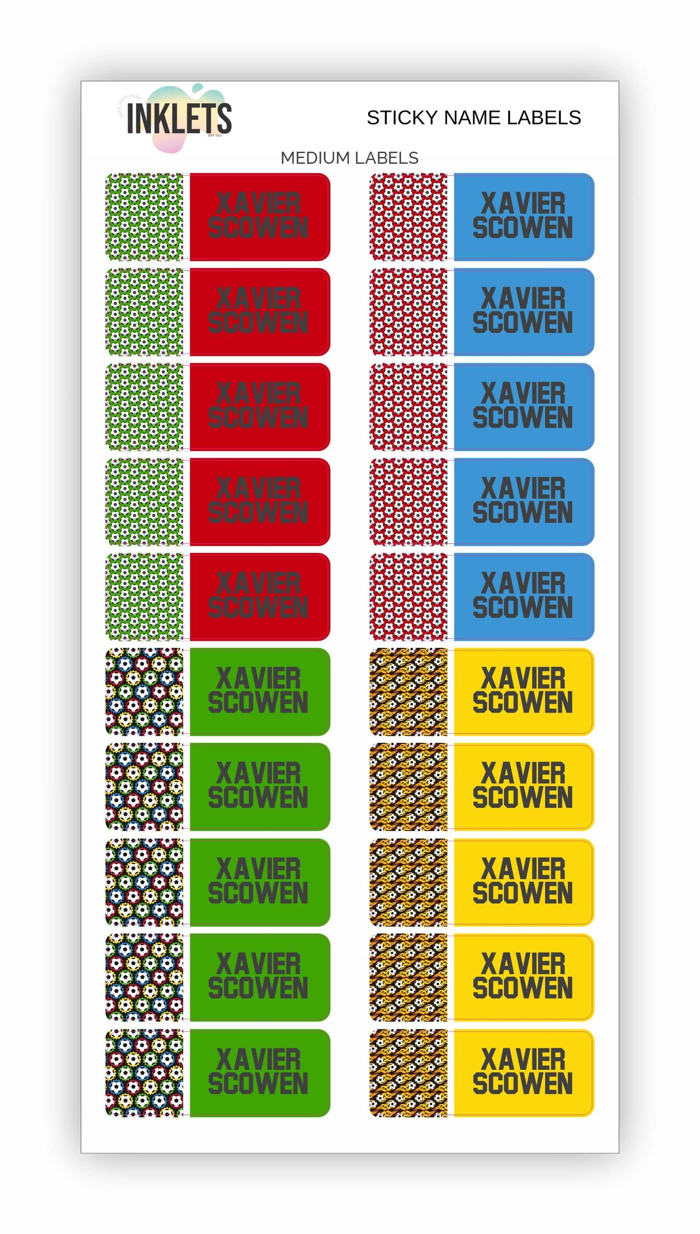 Soccer Name Label Bundle