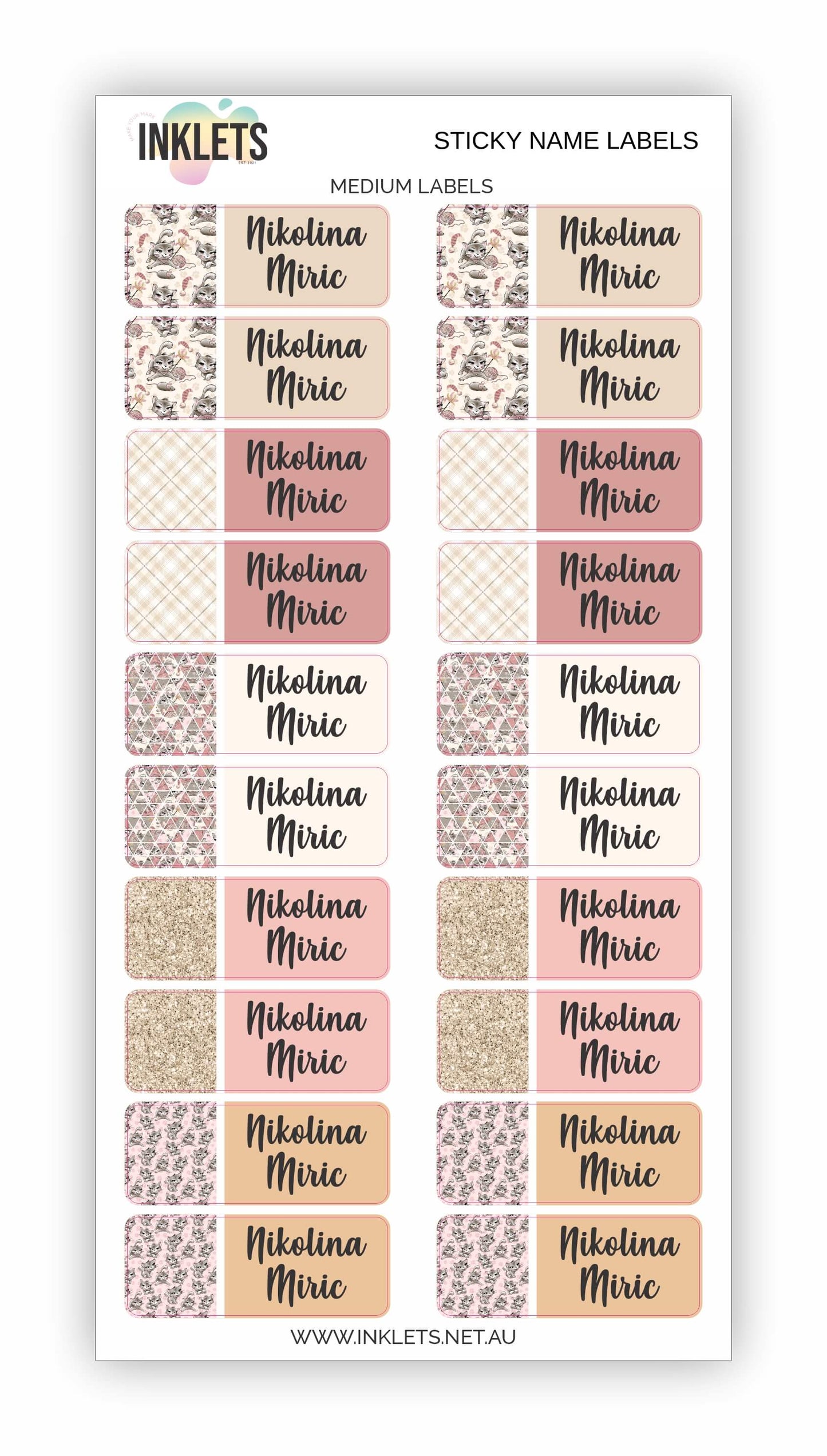 Cats Name Label Bundle