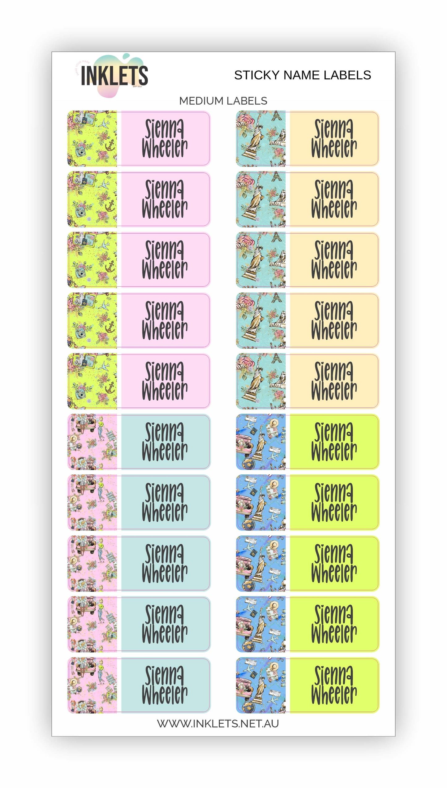 Wanderlust Name Label Bundle