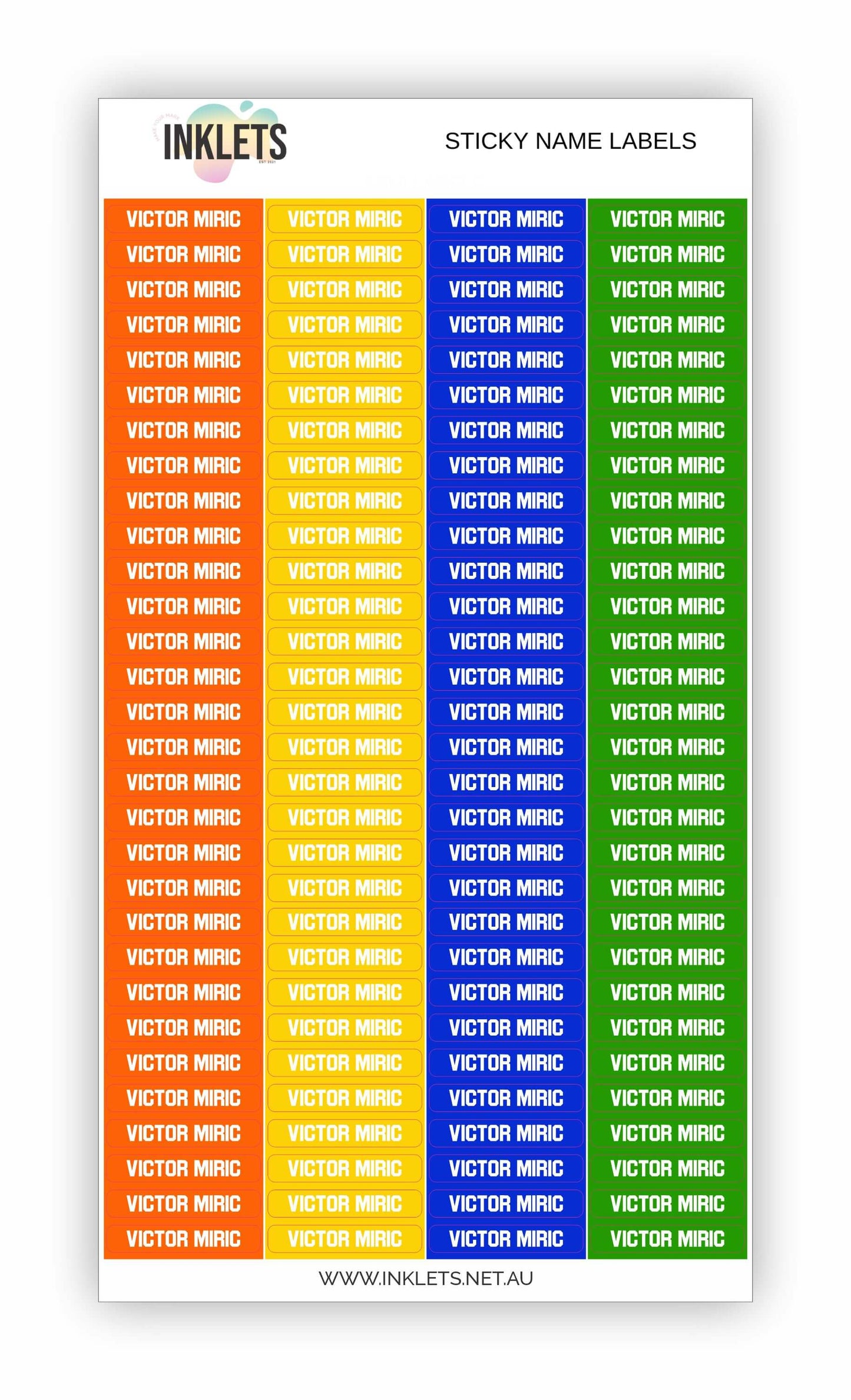 Basketball Name Label Bundle