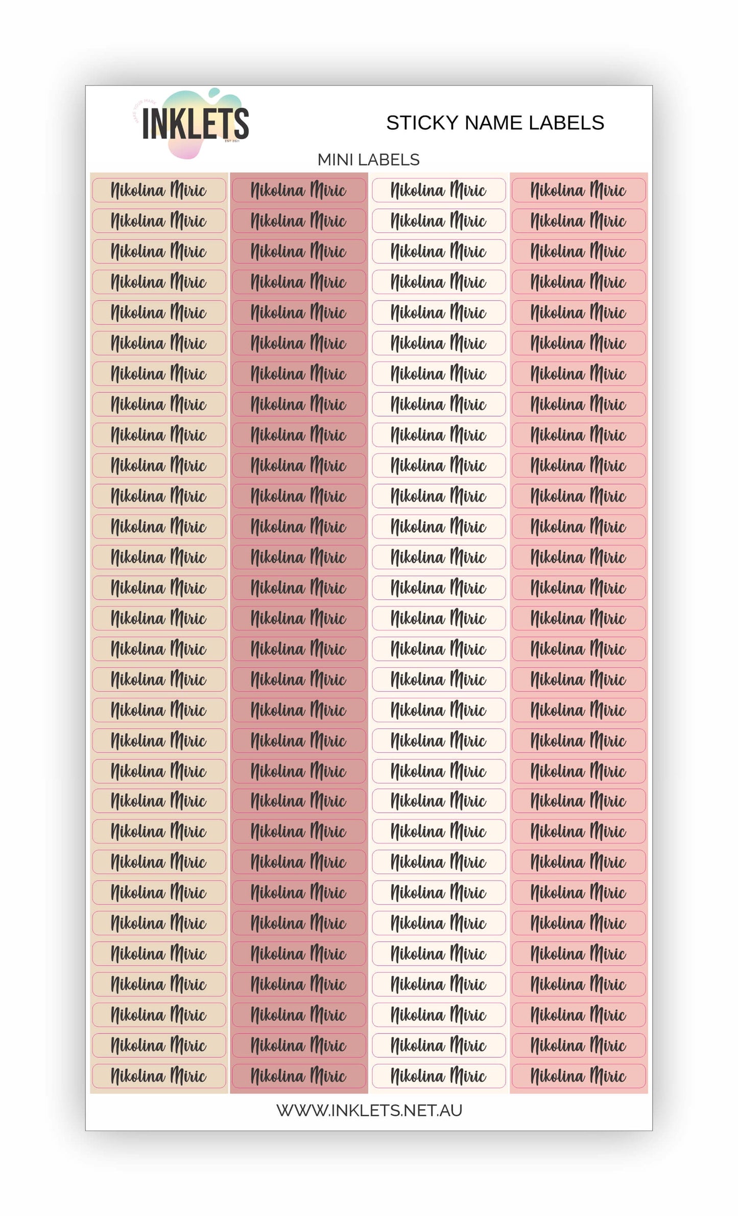 Cats Name Label Bundle