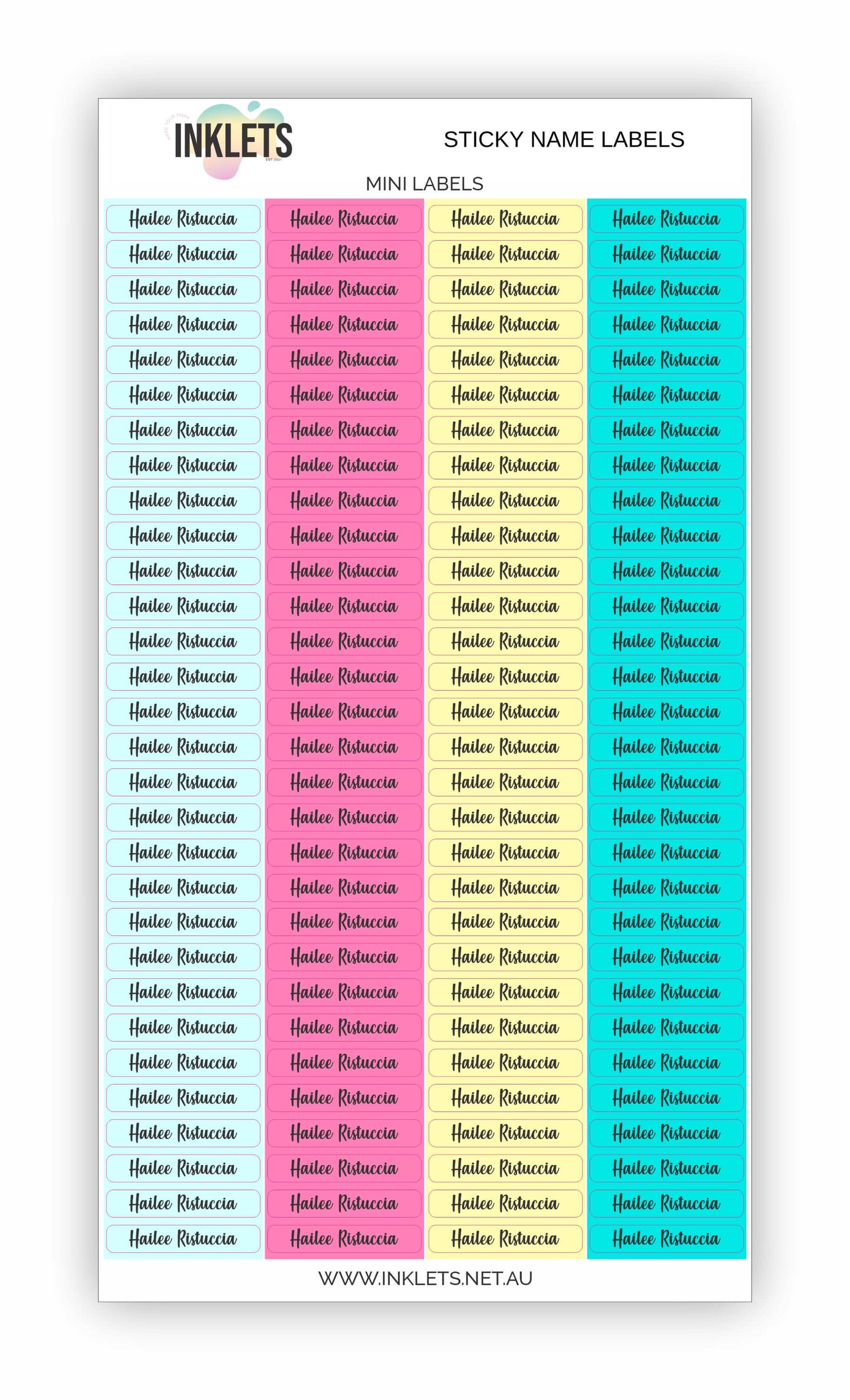 Fruit Tingle Name Label Bundle