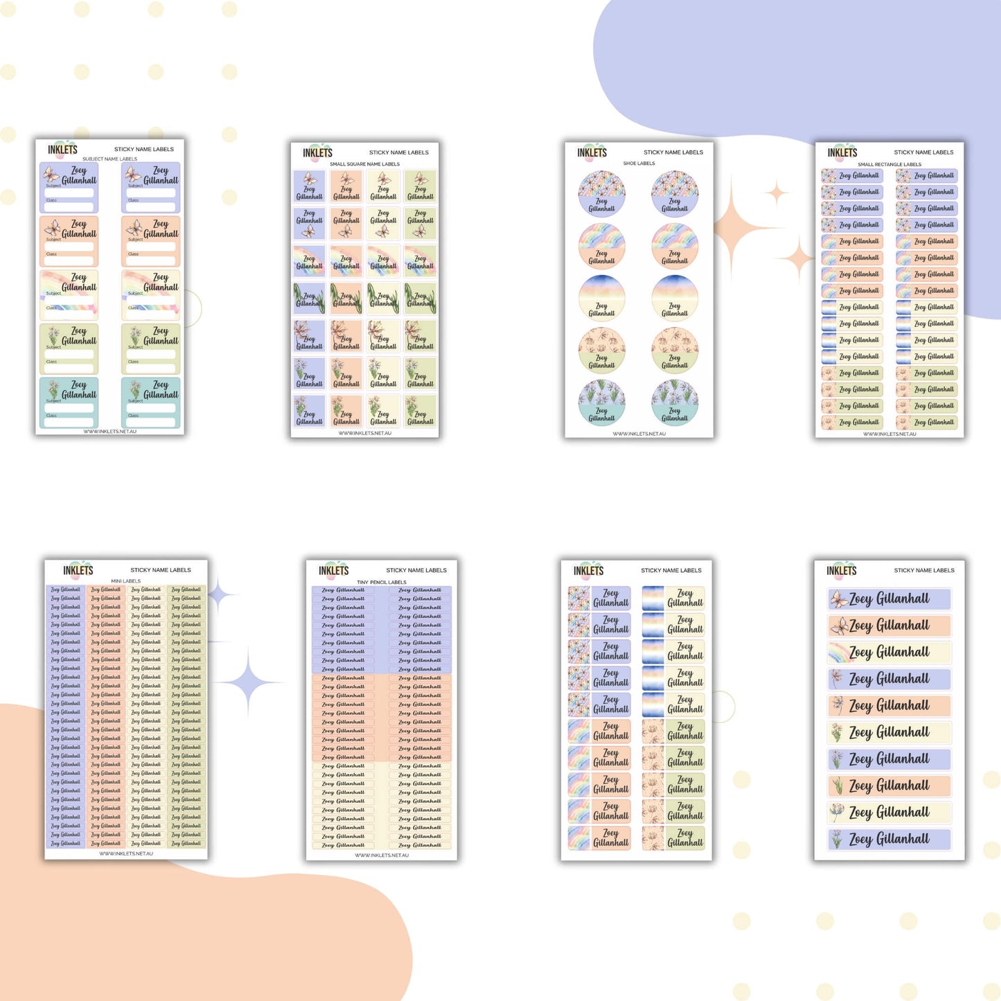 Spring Name Label Bundle