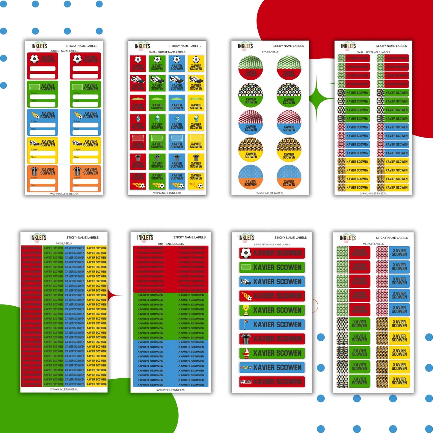 Soccer Name Label Bundle