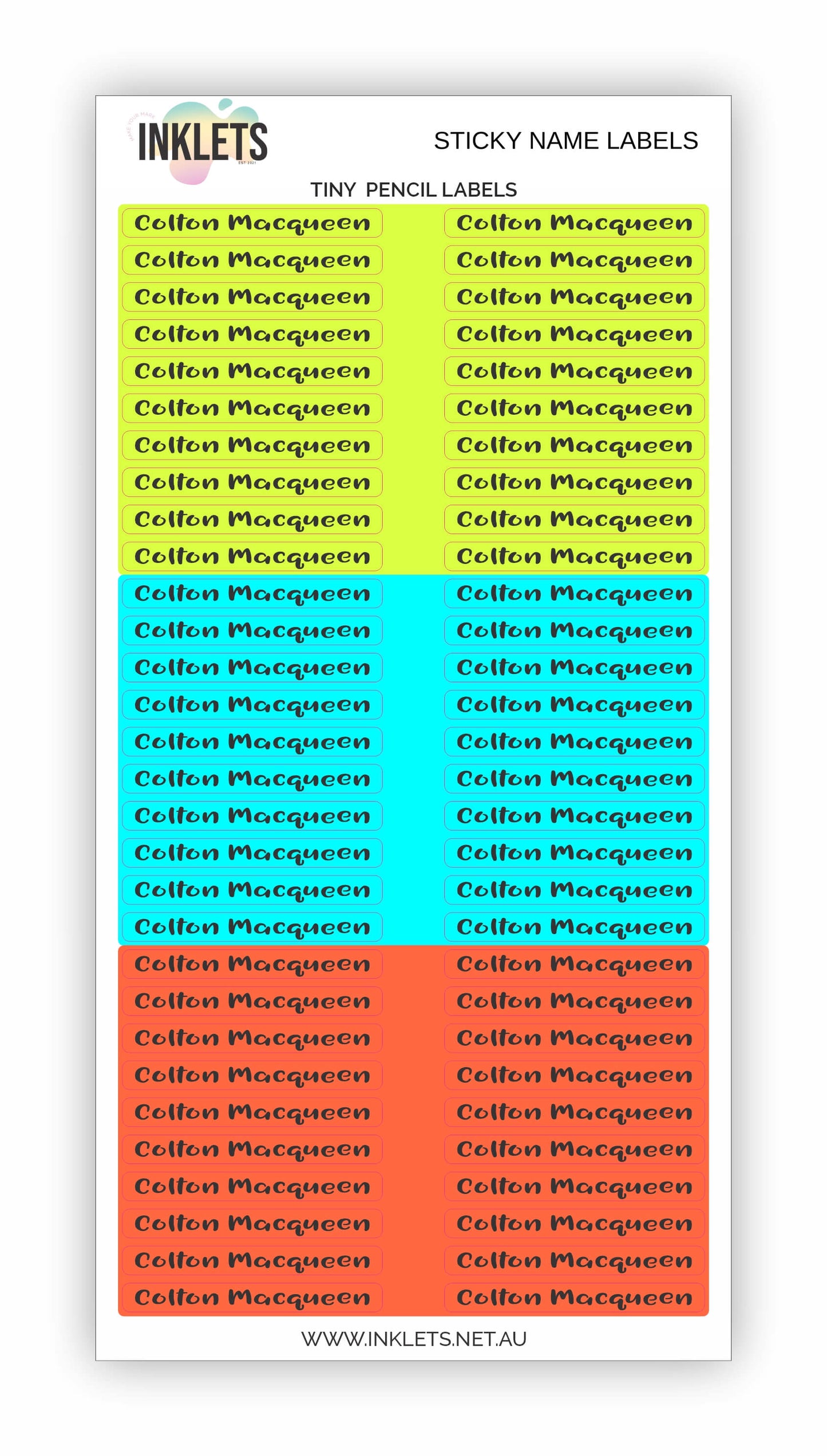 Camo Name Label Bundle