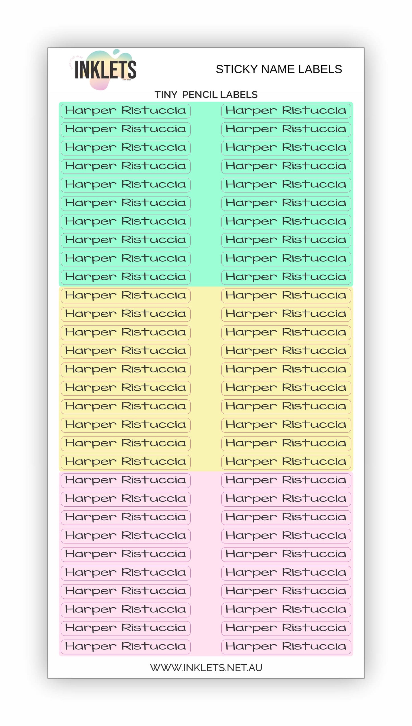 Ice Cream Name Label Bundle