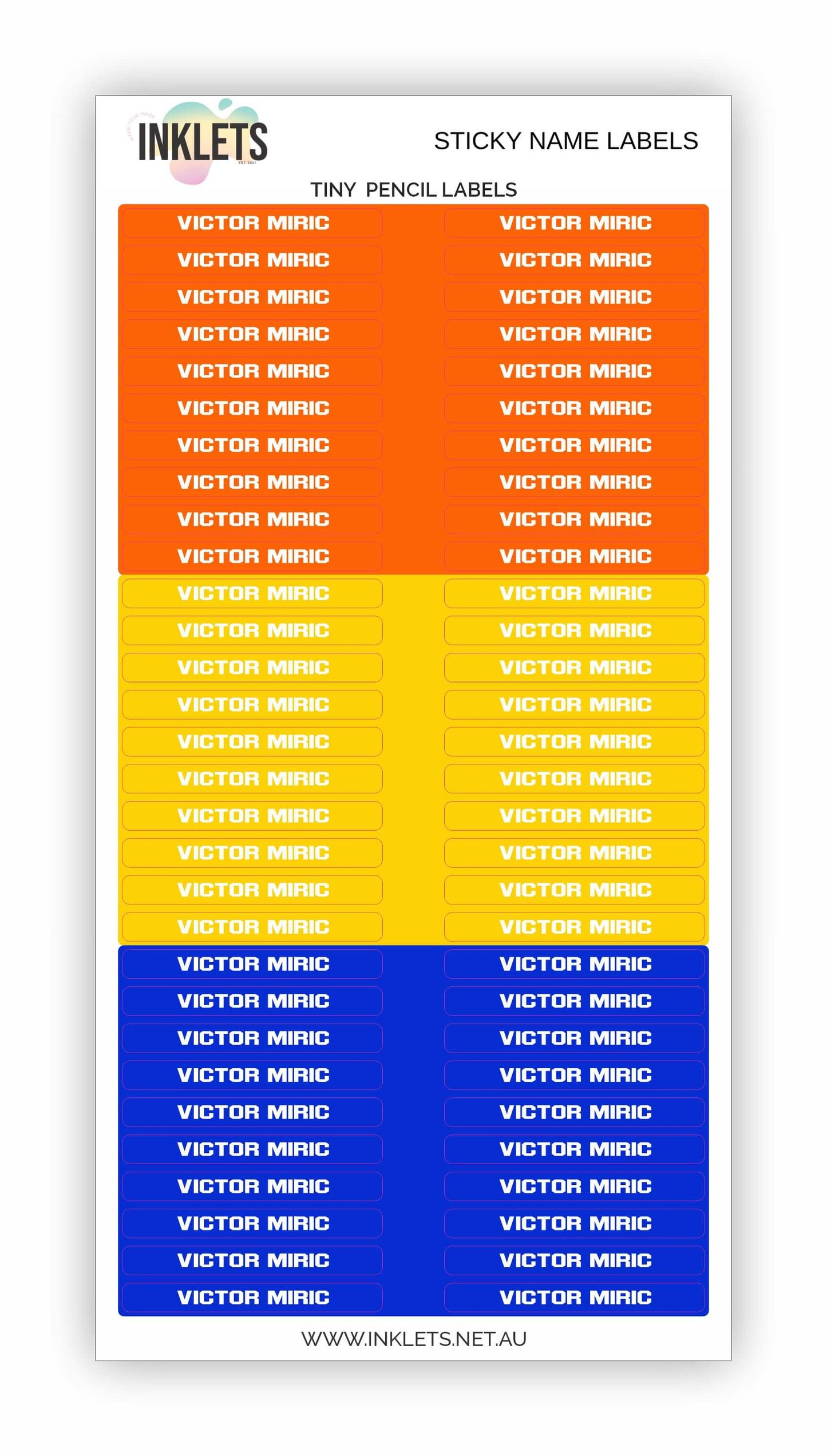 Basketball Name Label Bundle