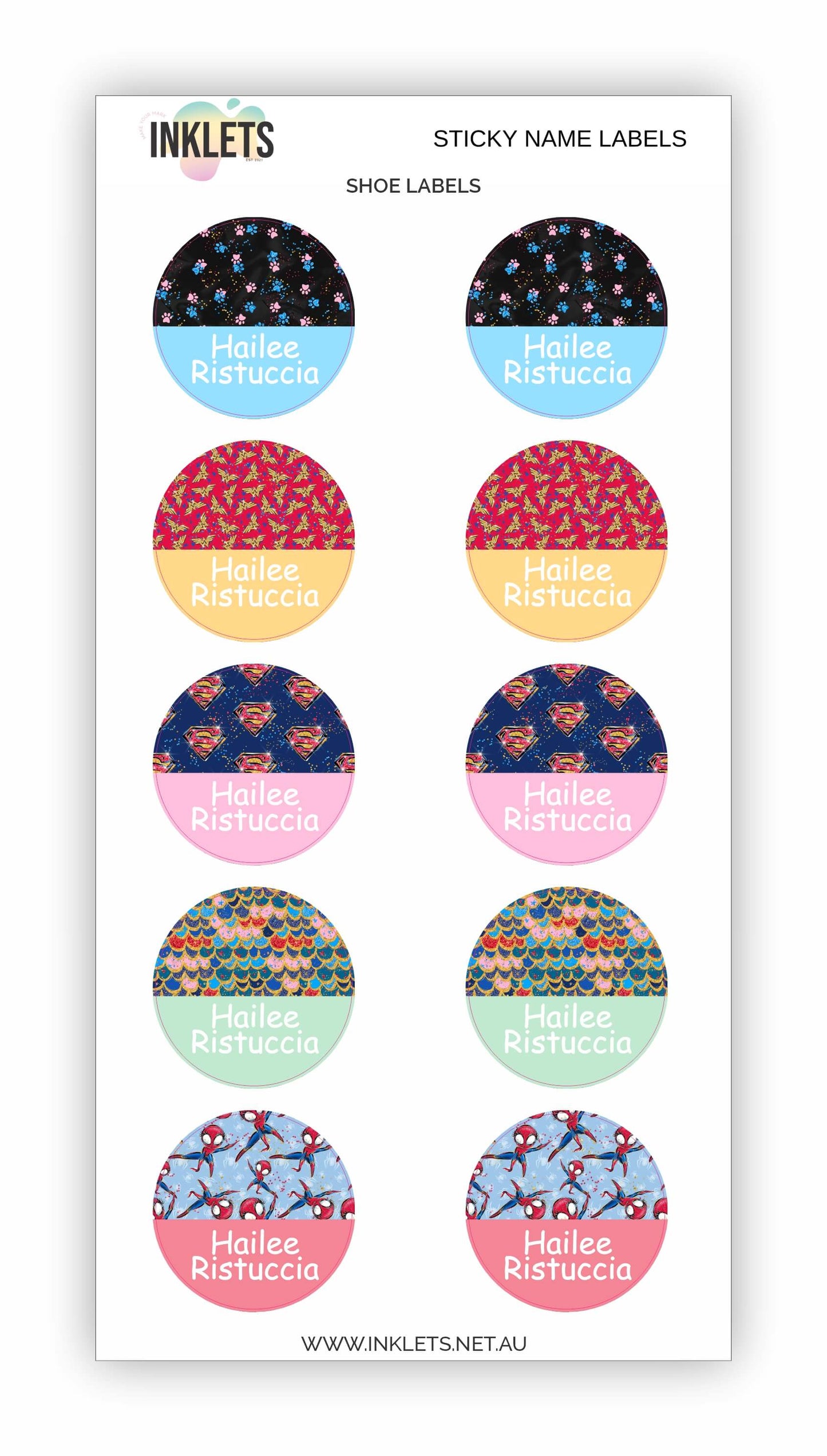 Supergirlz Name Label Bundle