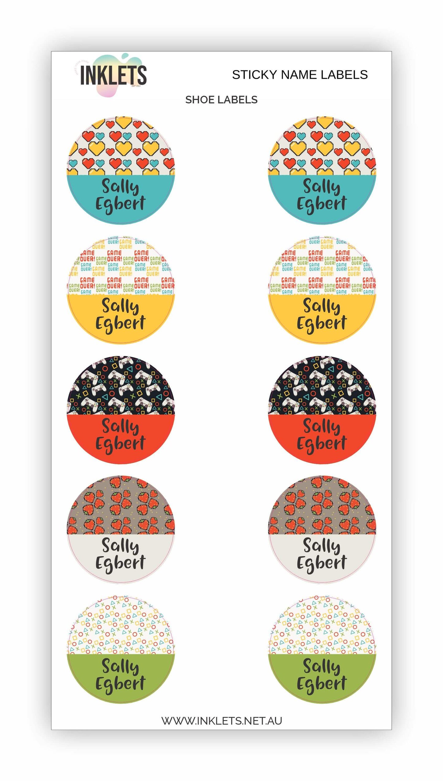 Gamer Girl Name Label Bundle