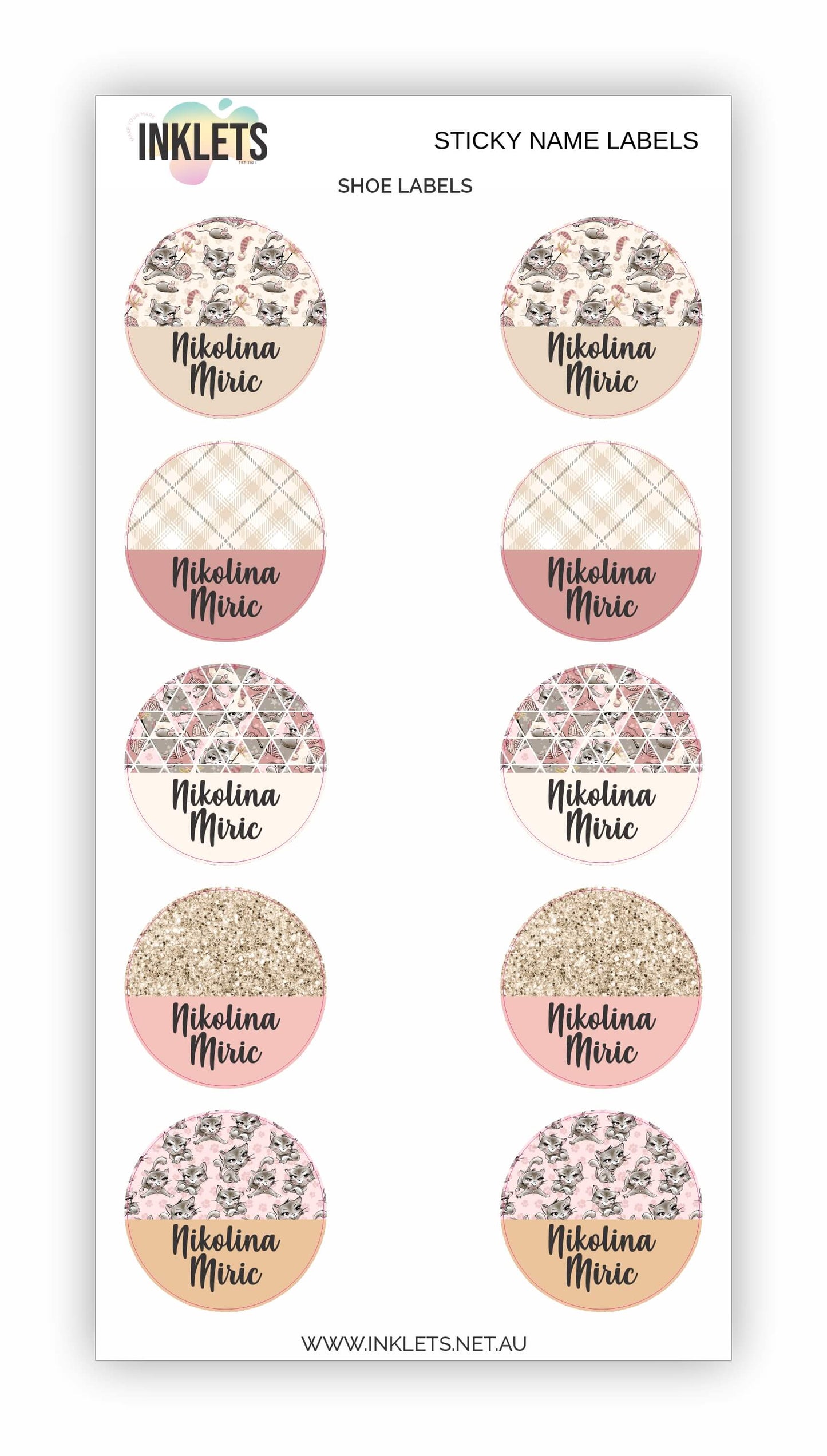 Cats Name Label Bundle