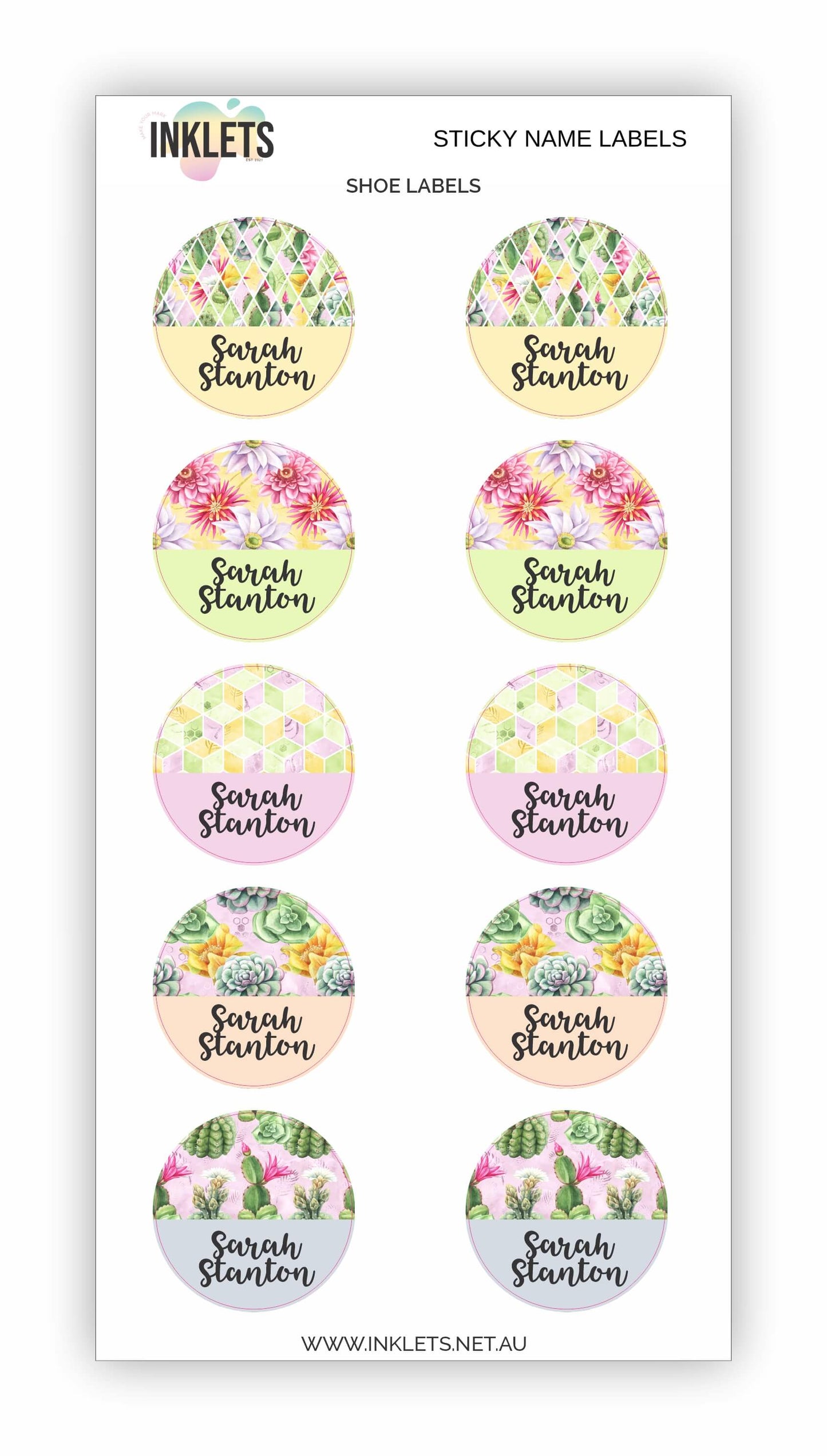 Succulents Name Label Bundle