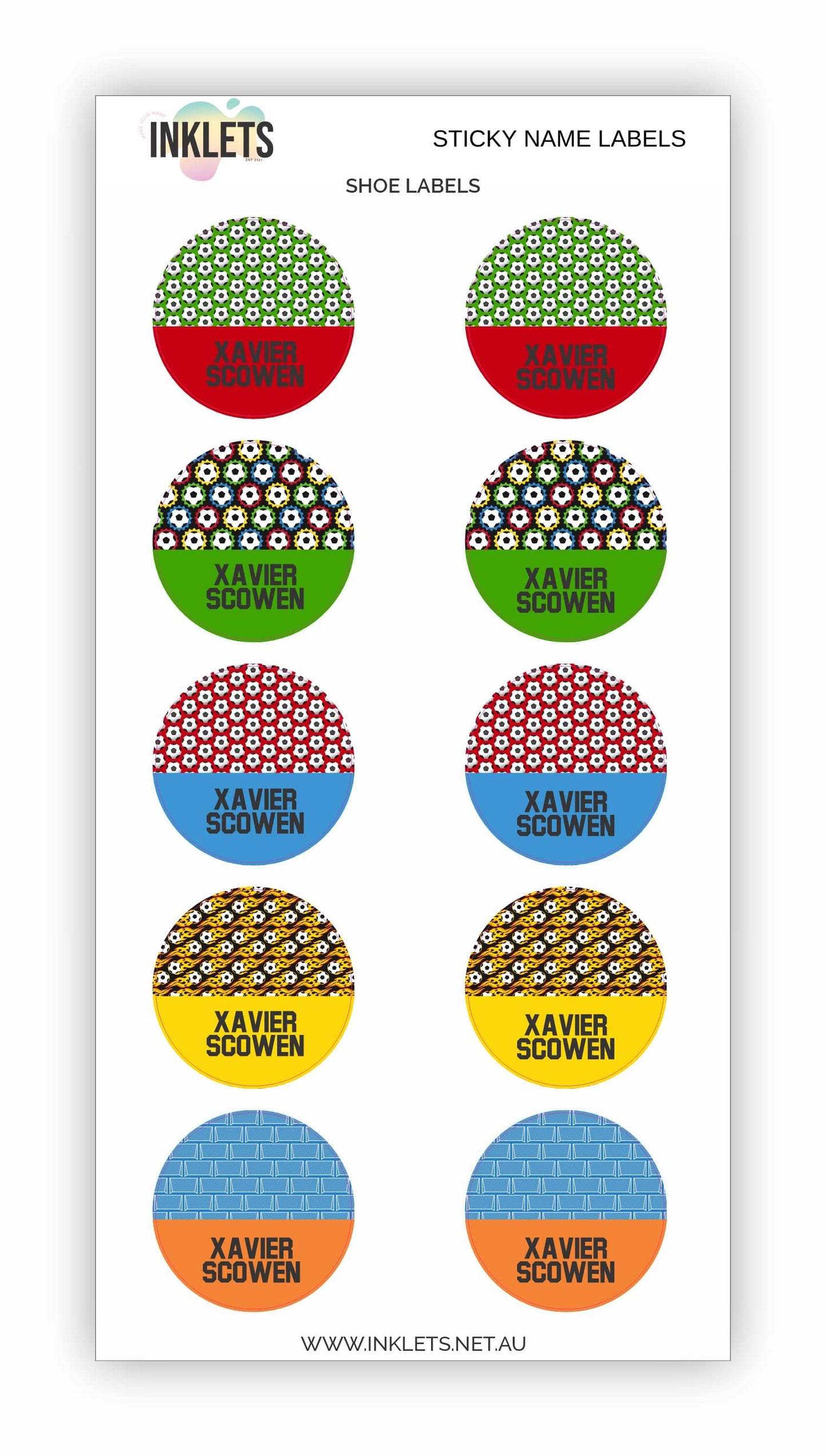 Soccer Name Label Bundle