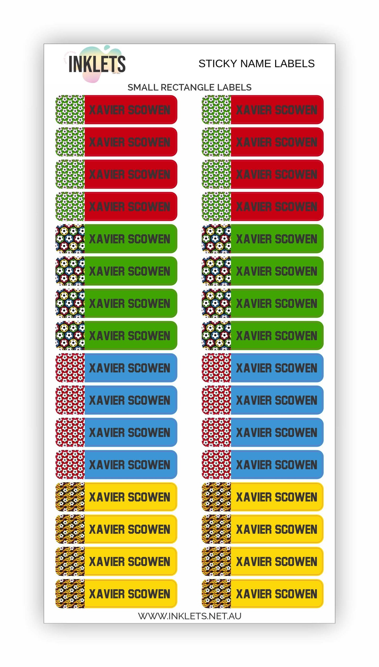 Soccer Name Label Bundle