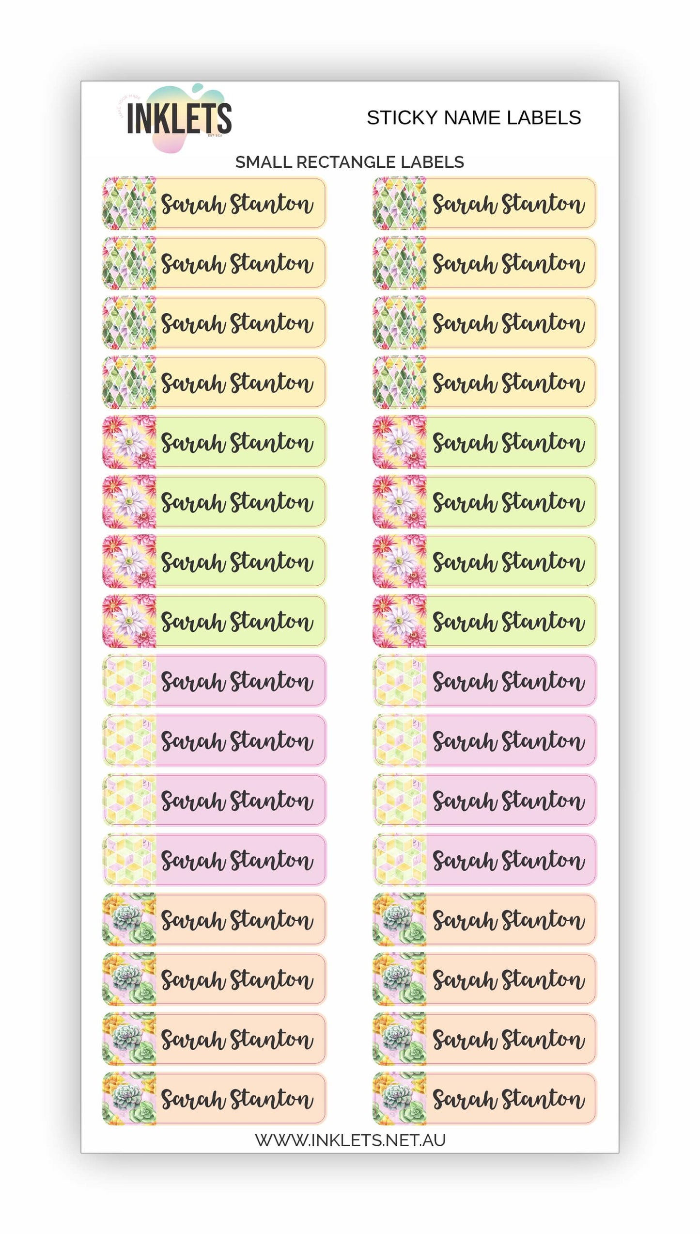 Succulents Name Label Bundle
