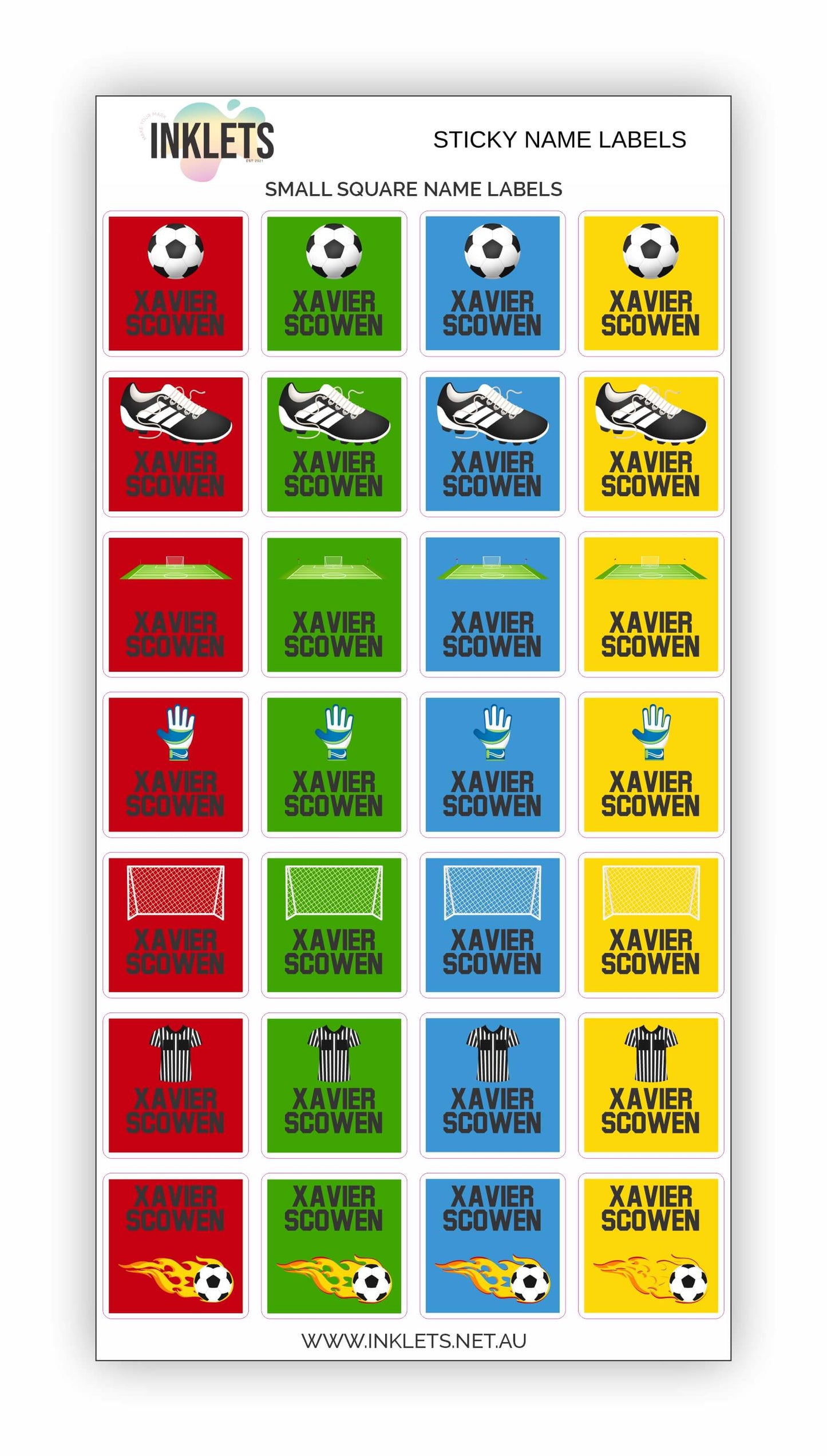 Soccer Name Label Bundle