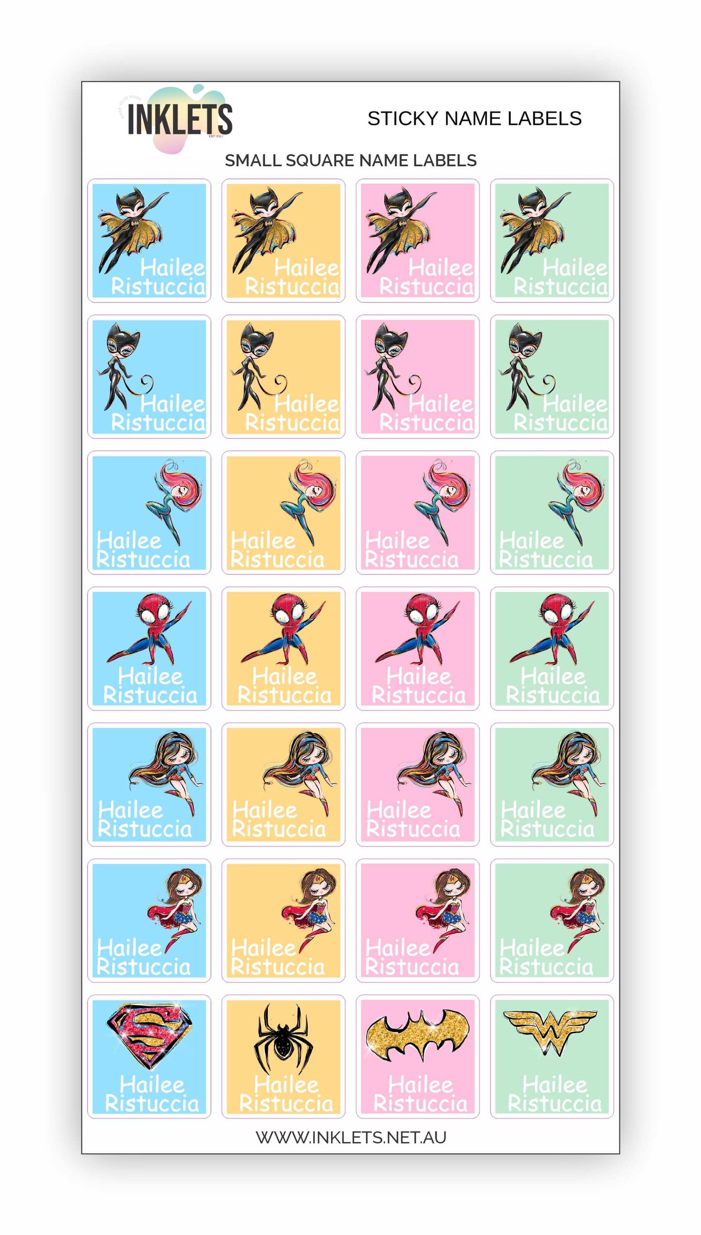 Supergirlz Name Label Bundle