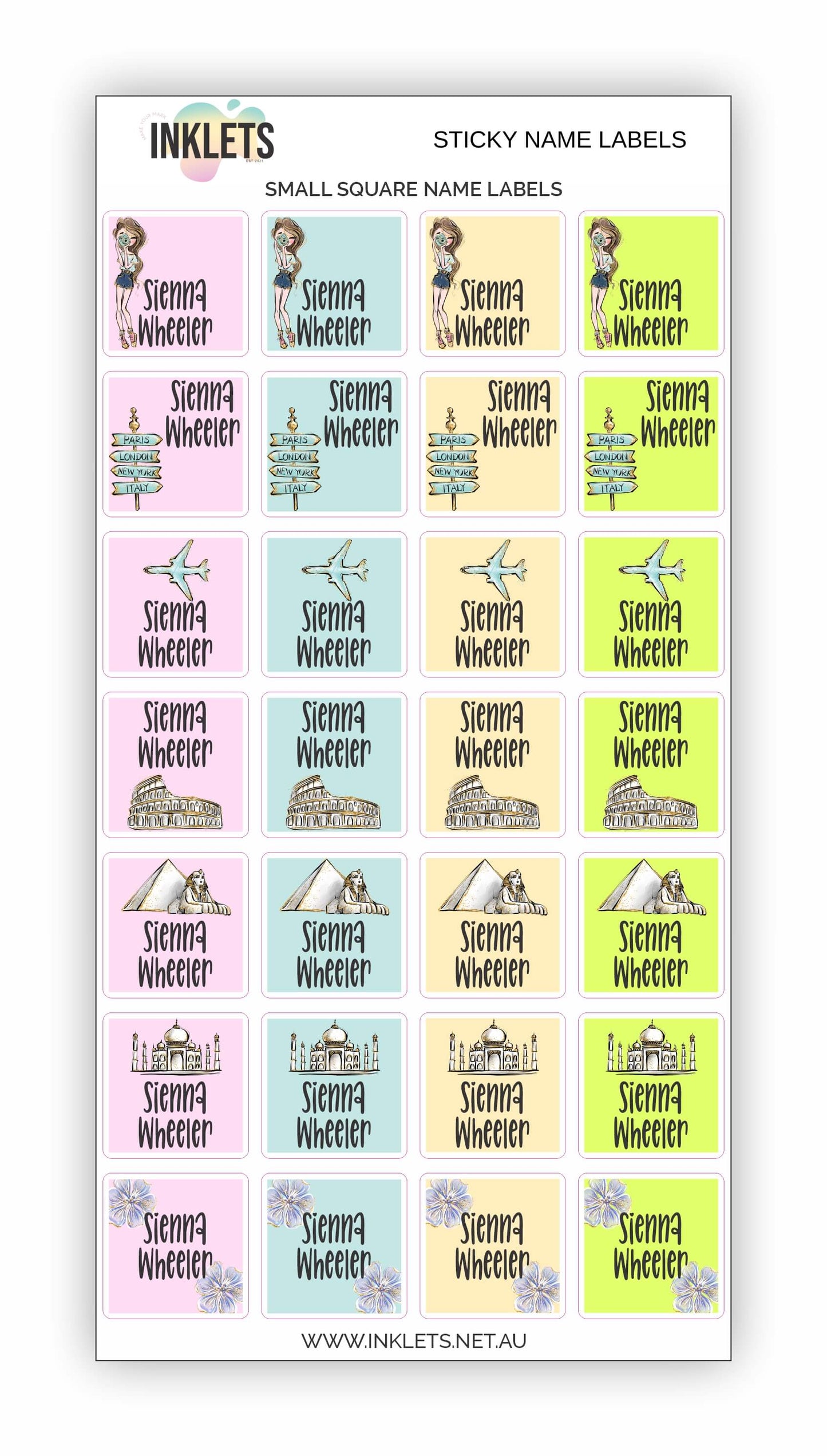 Wanderlust Name Label Bundle