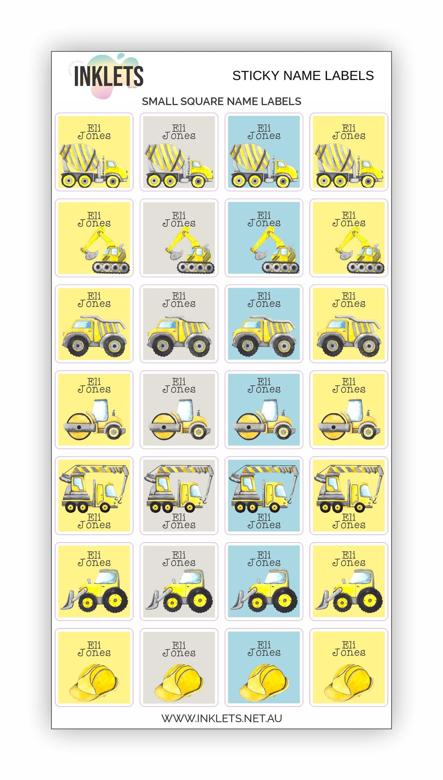 Construction Name Label Bundle