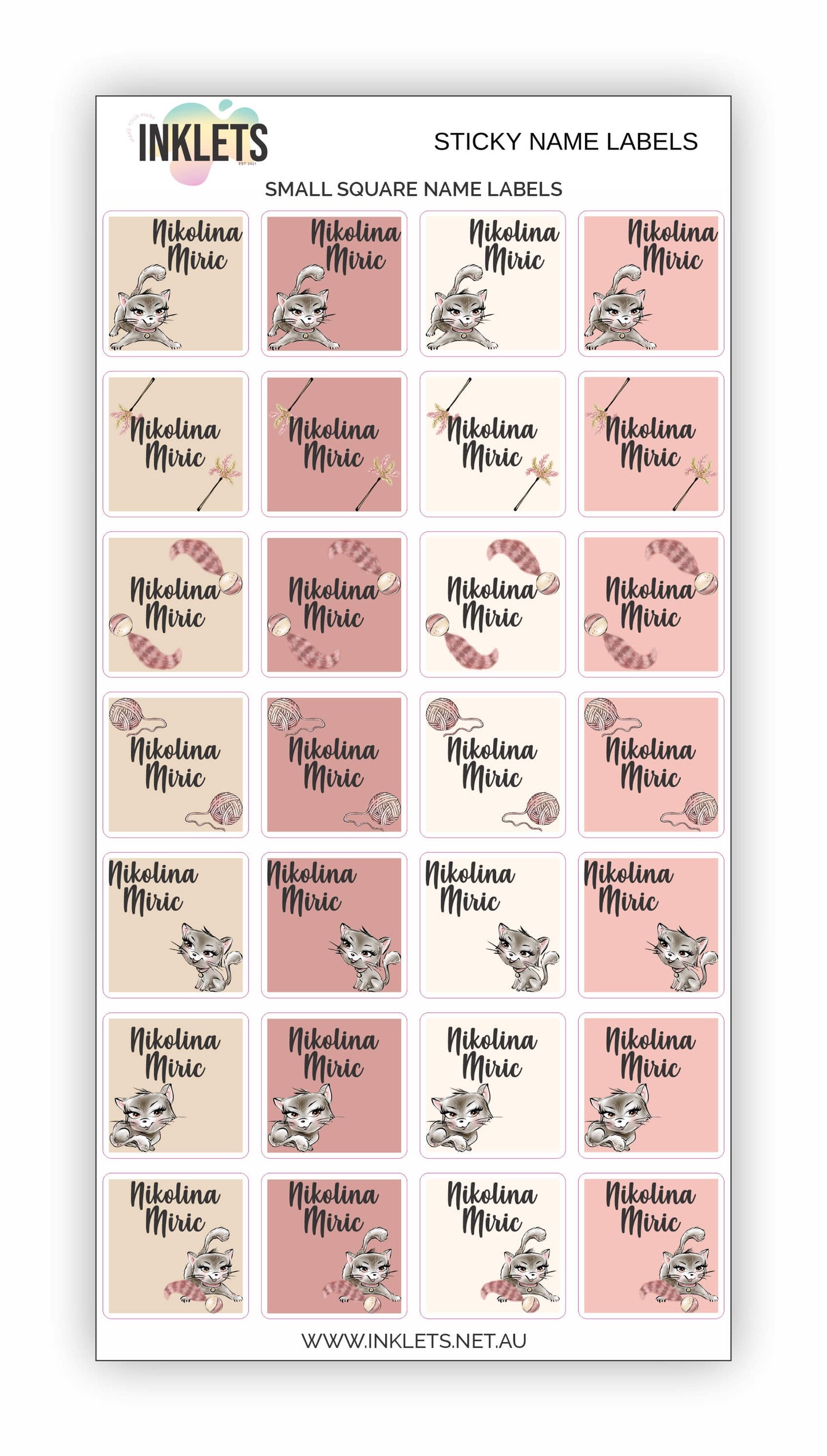 Cats Name Label Bundle