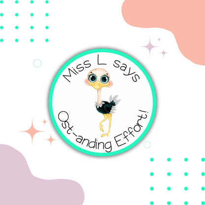 Animal Pun Teacher Merit Stickers
