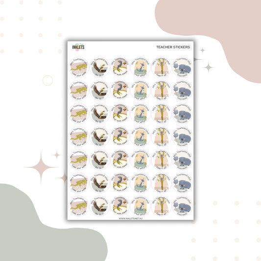 Australian Animals Teacher Merit Stickers