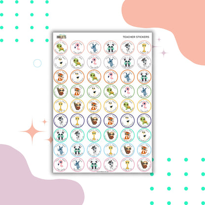 Animal Pun Teacher Merit Stickers
