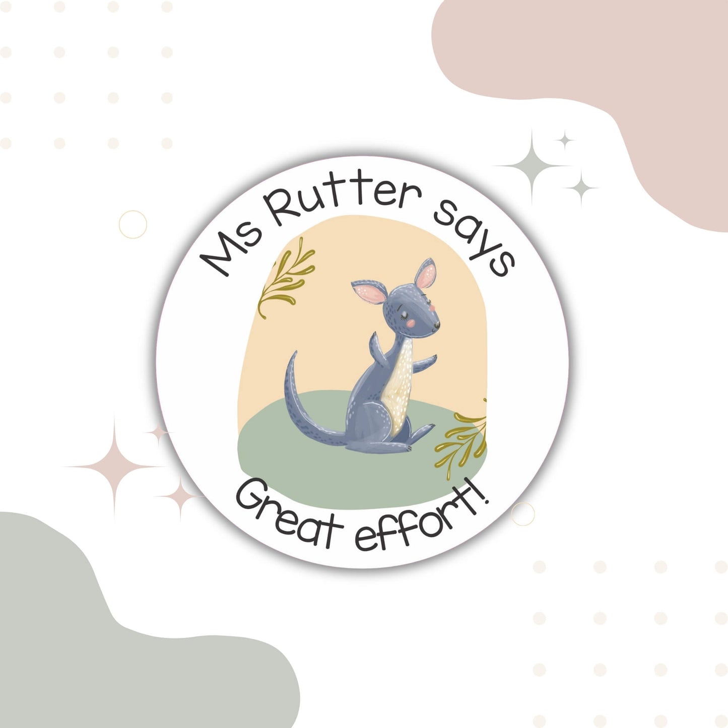 Australian Animals Teacher Merit Stickers