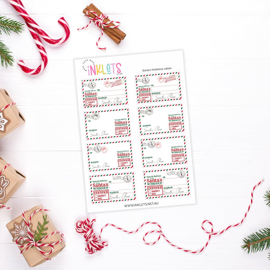 Personalised Christmas Delivery Present Stickers