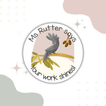 Australian Animals Teacher Merit Stickers