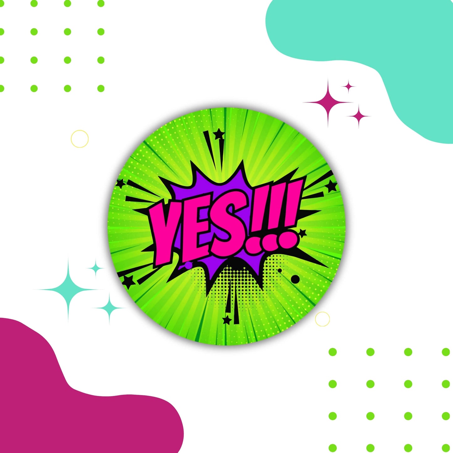 Comic Teacher Merit Stickers