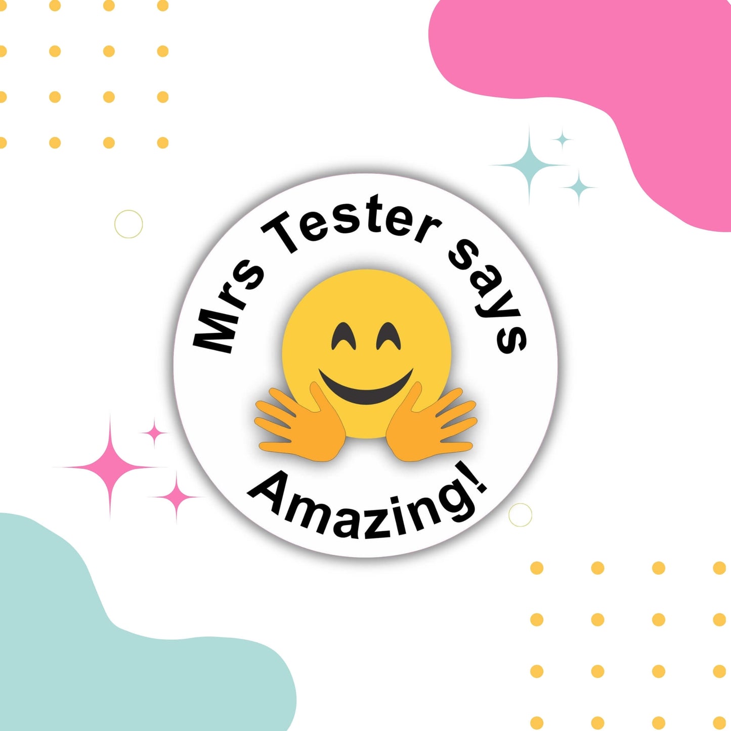 Emoji Teacher Merit Stickers
