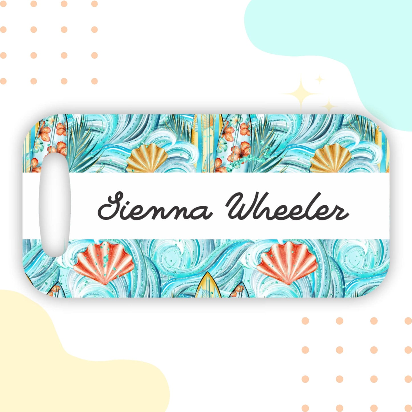 Surf Girl Bag Tag