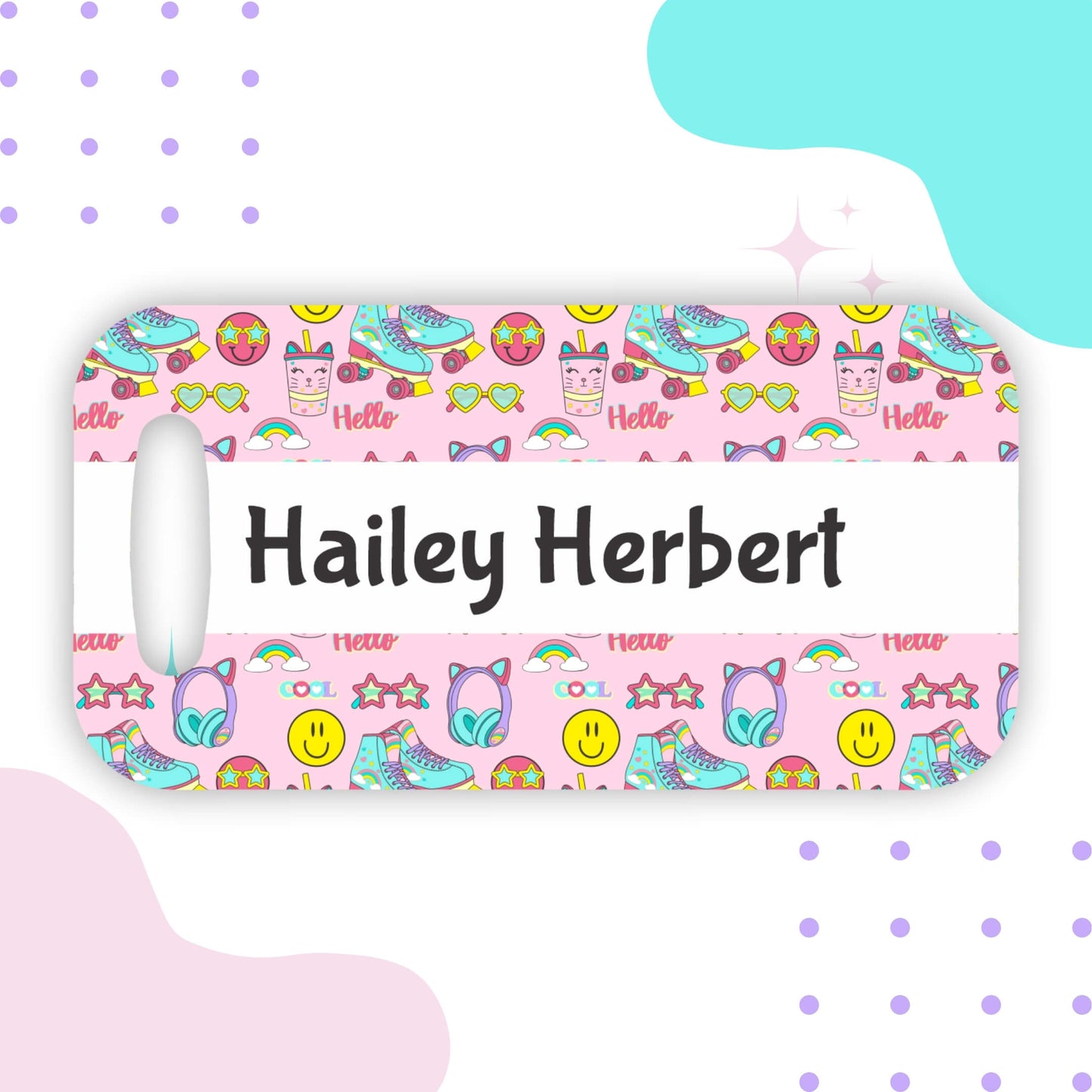 Roller Skating Bag Tag
